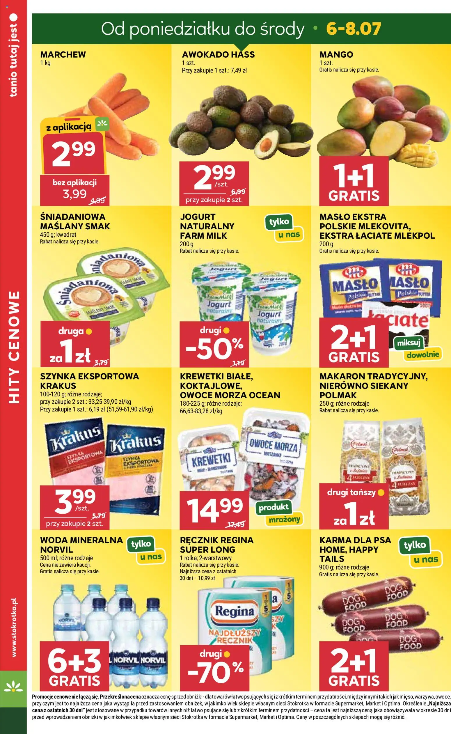 Stokrotka gazetka - Market od 02.07.2026 | Strona: 6 | Produkty: Stokrotka, Szynka, Makaron, Woda