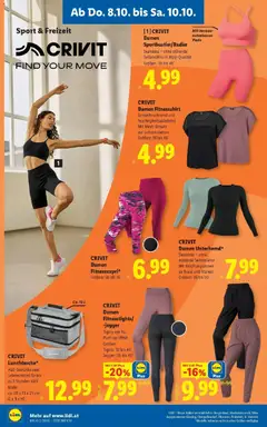 Lidl Flugblatt - Wien ab 04.10.2026 gültig | Seite: 24 | Produkte: Leggings, Getränke, Lebensmittel