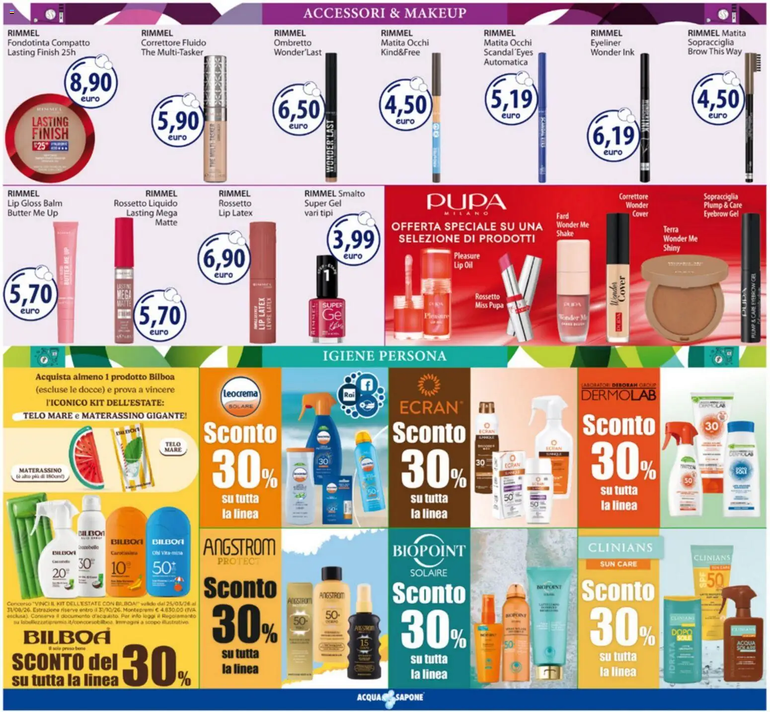 Volantino Acqua e Sapone del 18.05.2026 | Pagina: 5 | Prodotti: Eyeliner, Rossetto, Sapone, Acqua