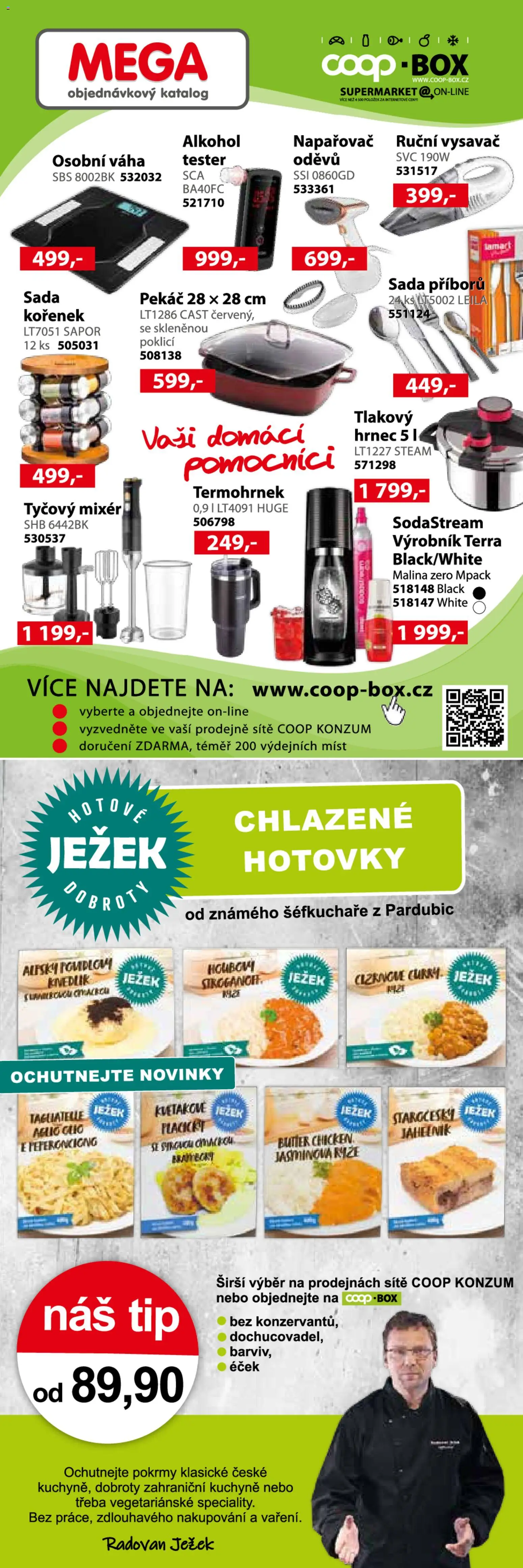 Konzum leták od 14.10.2026 | Strana: 3 | Produkty: Tyčový mixér, Box, Sodastream, Kuchyně