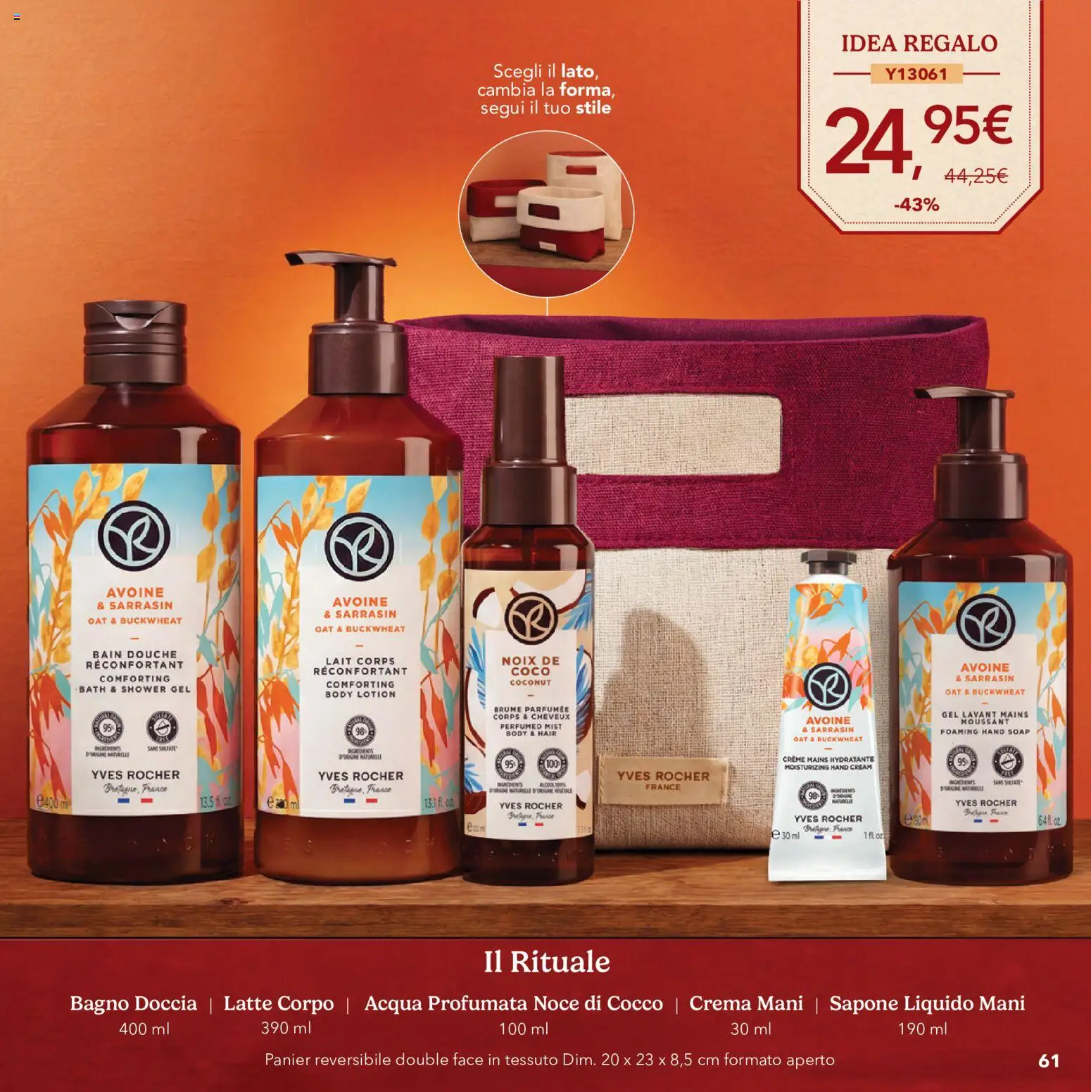 Volantino Yves Rocher del 20/10/2026 | Pagina: 61 | Prodotti: Sapone, Acqua, Cocco, Bagno