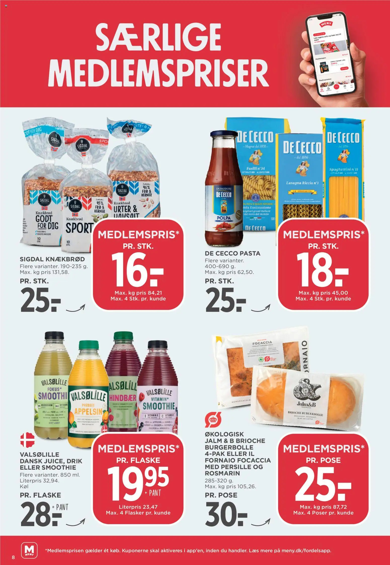 Meny tilbudsavis – gyldig fra 28/08/2026 | Side: 8 | Produkter: Lime, Gulerod, Hindbær, Knækbrød