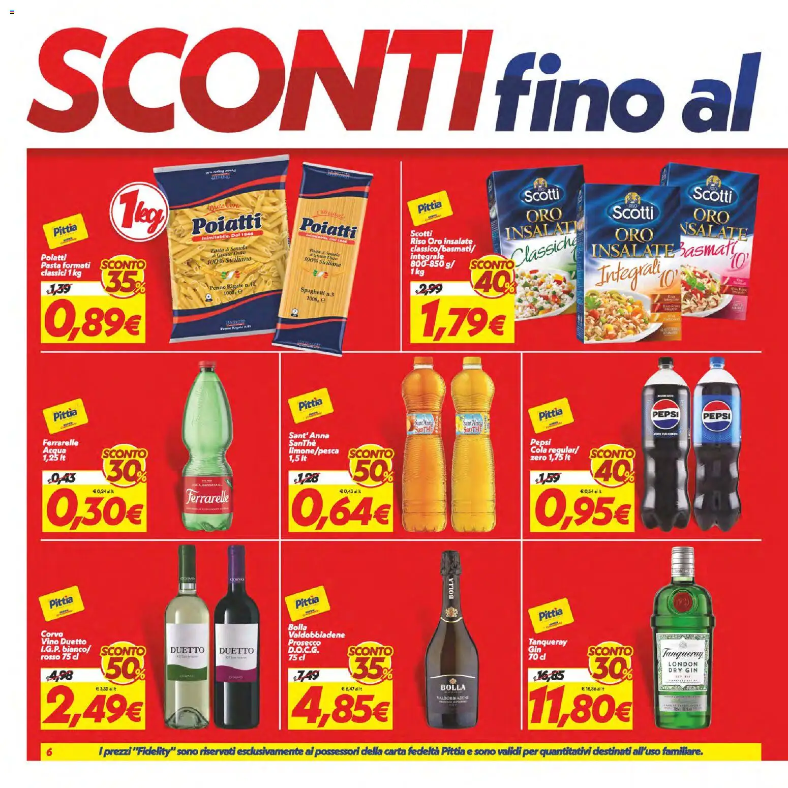 Volantino SuperConveniente del 02/07/2026 | Pagina: 6 | Prodotti: Riso, Gin, Prosecco, Pasta