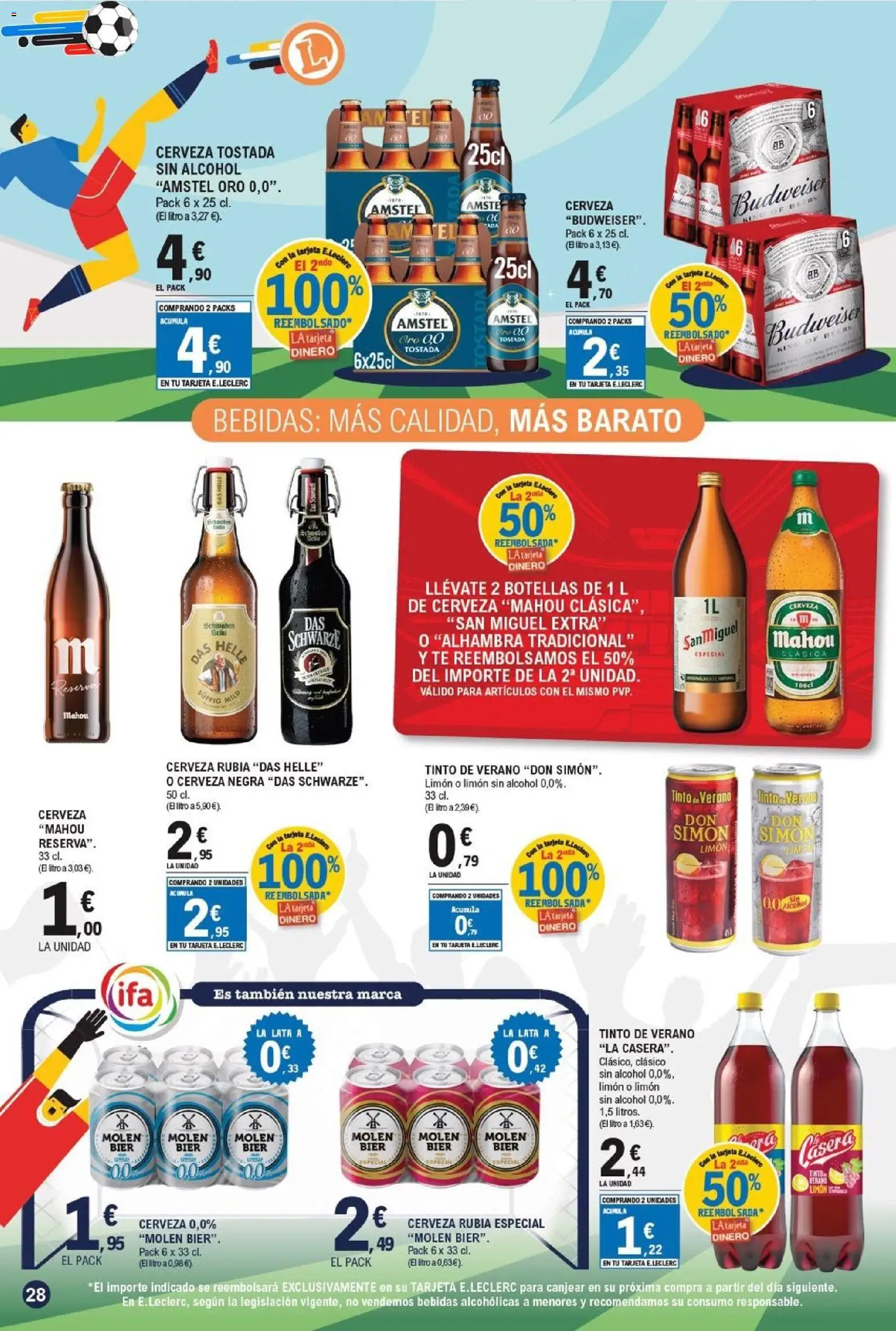 E.Leclerc folleto Gool │ válido desde el 03.06.2026 | Página: 28 | Productos: Cerveza, Té