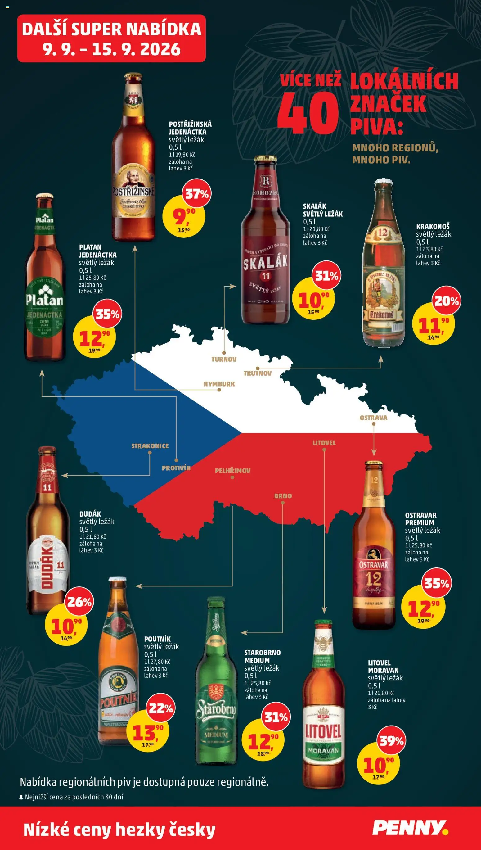 Penny Market leták od 09.09.2026 | Strana: 30 | Produkty: Starobrno Medium, Starobrno, Pivo, Láhev