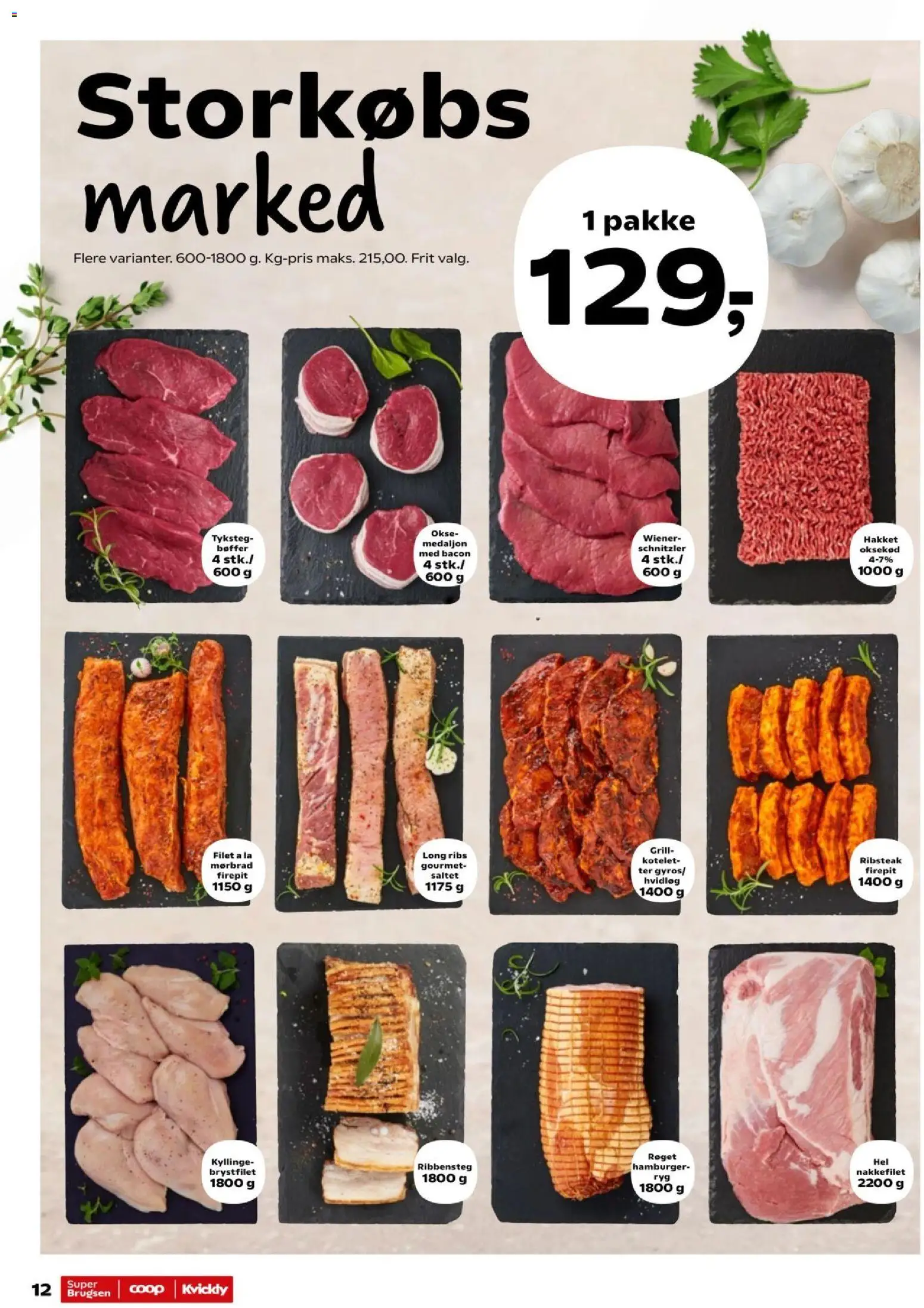 Super Brugsen tilbudsavis – gyldig fra 29.05.2026 | Side: 12 | Produkter: Bøffer, Schnitzler, Bacon, Grill