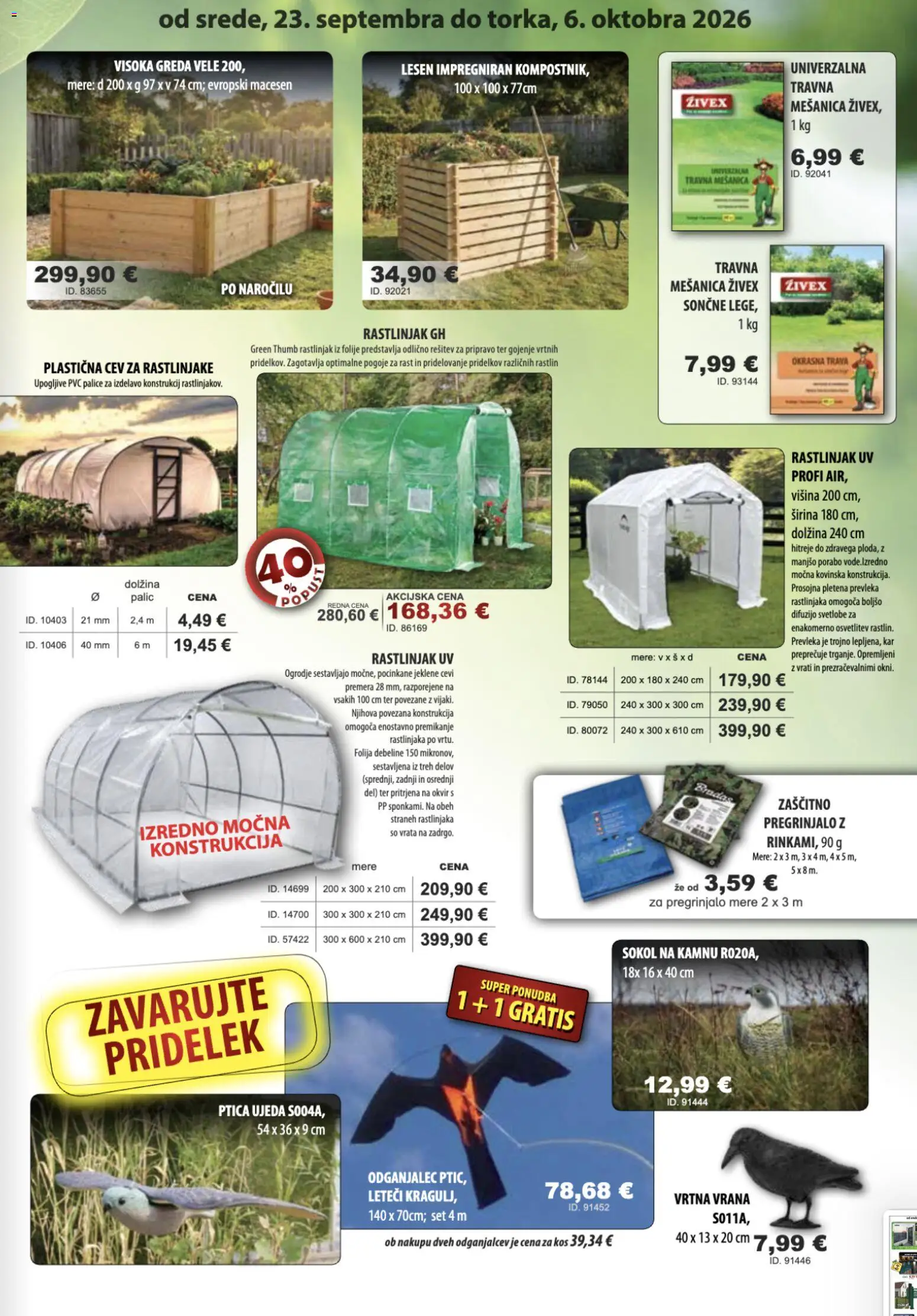 Novi Živex katalog ponudbe – veljaven od 23.09.2026 | Stran: 5 | Izdelki: Okvir, Prevleka, Folija, Vrata