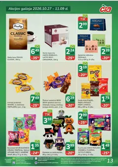 ČIA MARKET leidinys galioja nuo 2026.10.27 | Puslapis: 13 | Prekių: Kava, Kapsulės, Guminukai, Saldainiai