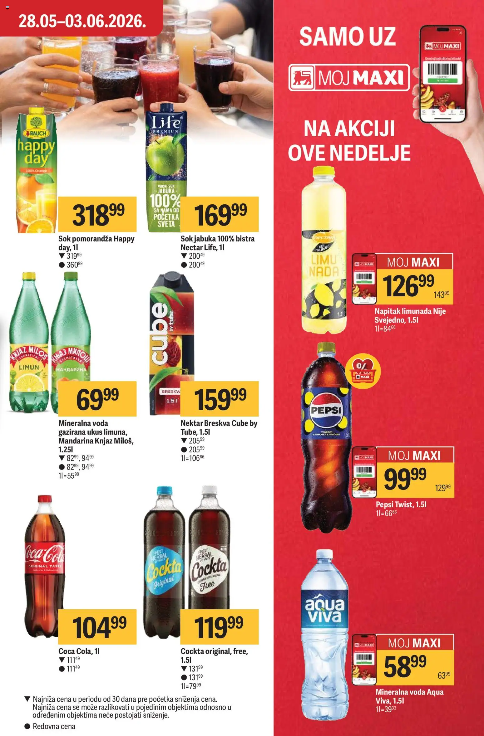 Maxi katalog - važi od 28.05.2026 | Strana: 27 | Proizvode: Nektar, Voda, Sok, Limun