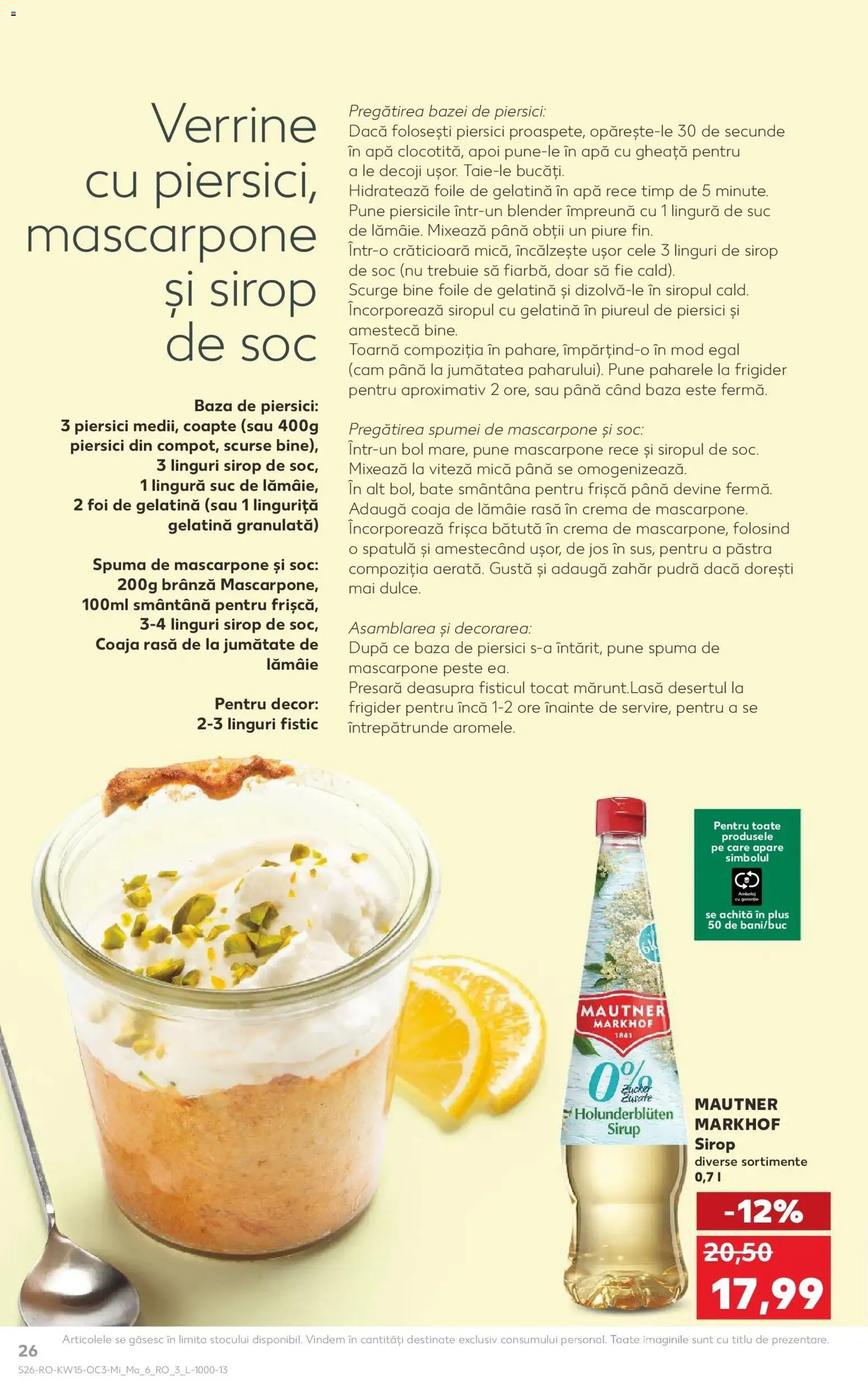 Noul catalog Kaufland – valabil de la 08.04.2026 | Pagină: 26 | Produse: Linguri, Suc, Frișcă, Smântână