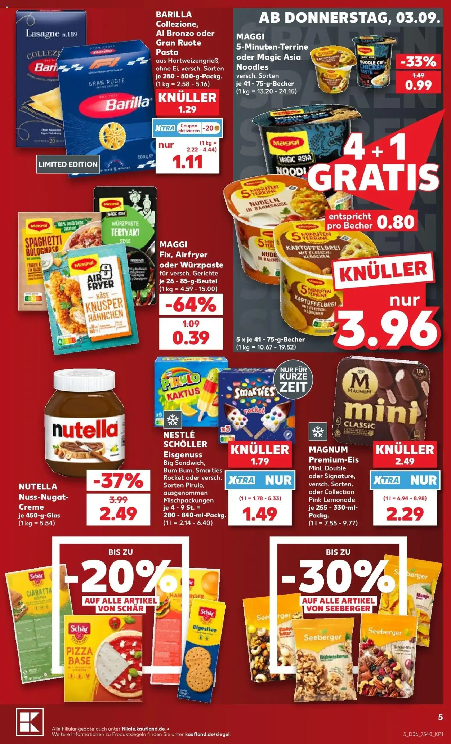 Prospekt Kaufland ab 31.08.2026 » Angebote Online zum Blättern | Seite: 14 | Produkte: Käse, Nutella, Gerichte, Pizza