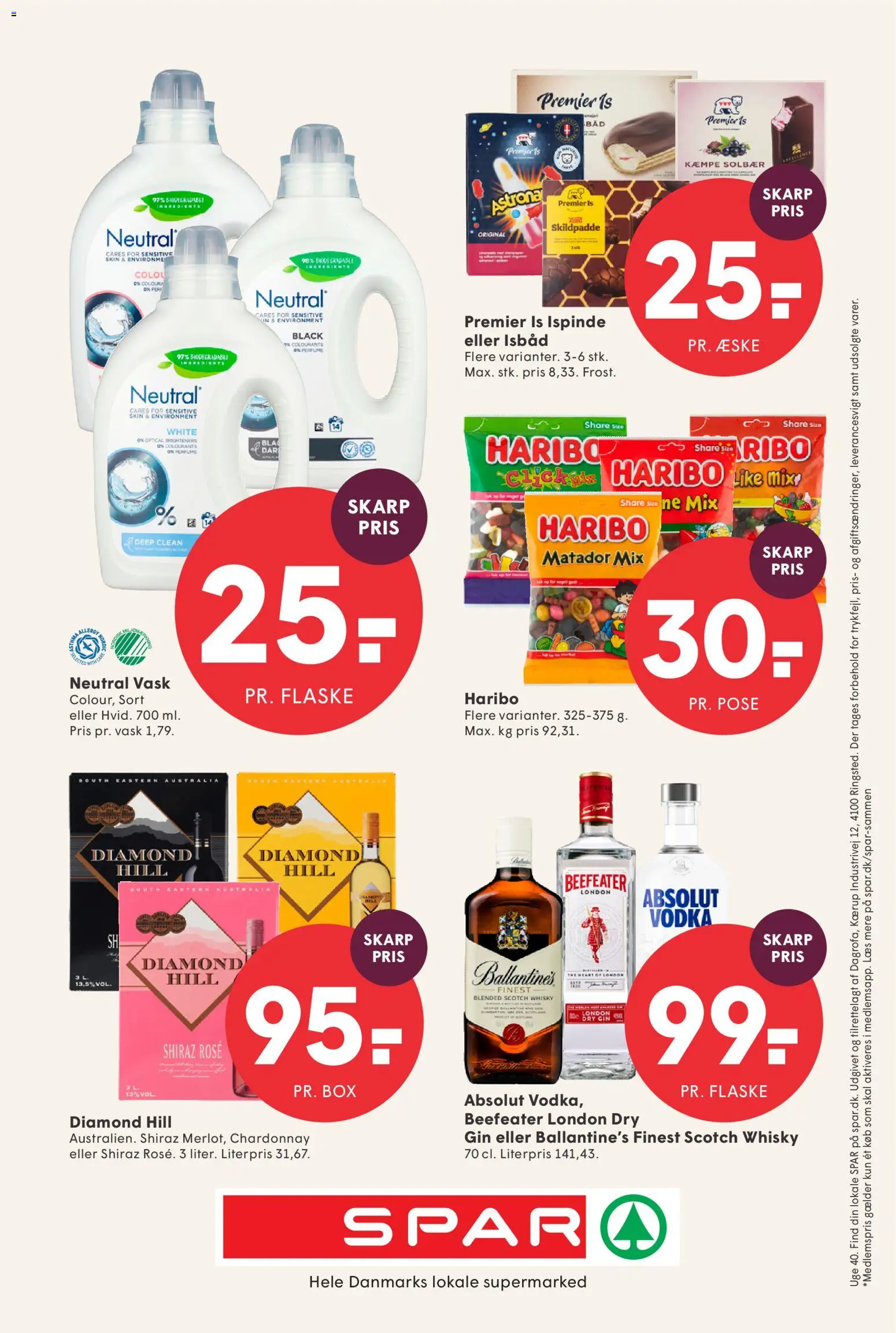 Spar tilbudsavis – gyldig fra 25/09/2026 | Side: 30 | Produkter: Gin, Whisky, Solbær, Søm