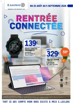 E.Leclerc - Prévisualisation de E.Leclerc Rentrée connectée valide à partir de 25/08/2026
