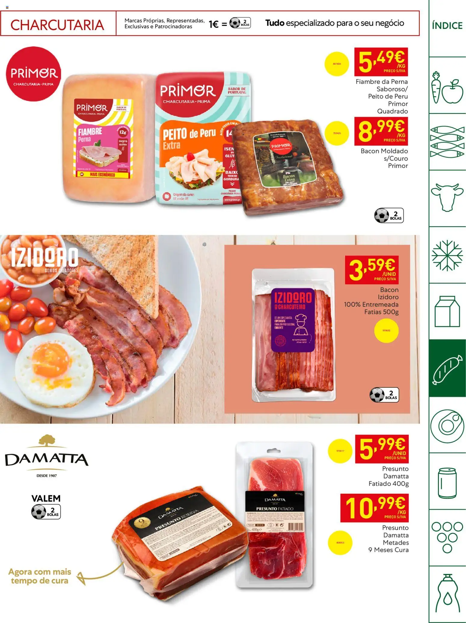 Recheio Horeca │ válido de 21.04.2026 | Página: 17 | Produtos: Peito de peru, Peru, Primer, Presunto