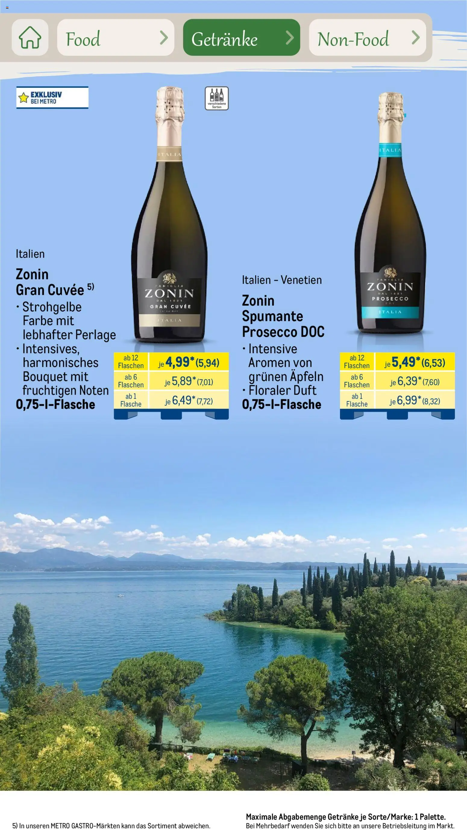 Metro Saisonkatalog Outdoor Dining – gültig ab 01.06.2026 | Seite: 38 | Produkte: Duft, Prosecco