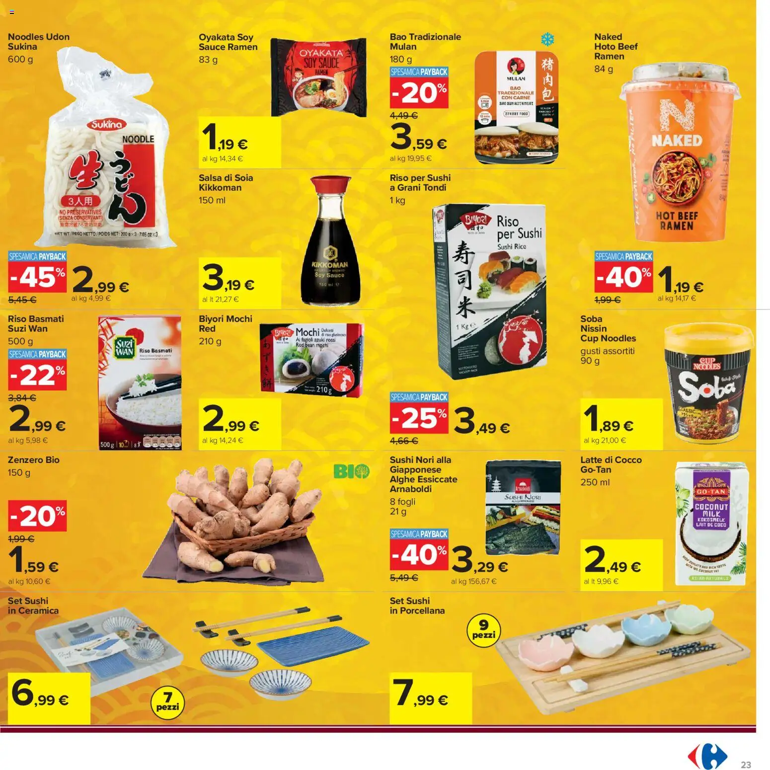 Volantino Carrefour del 19.05.2026 | Pagina: 23 | Prodotti: Riso Basmati, Mele, Riso, Salsa