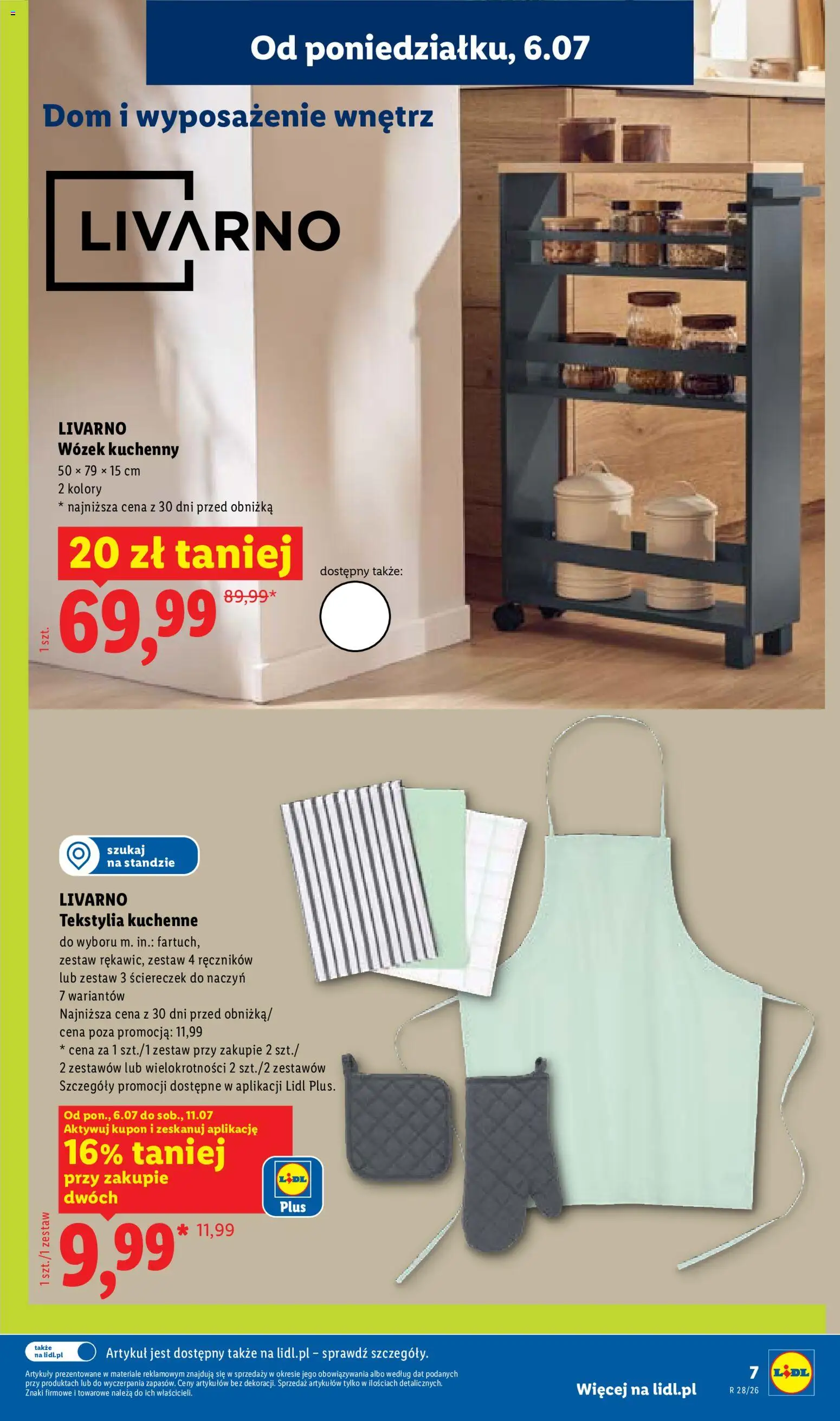 Lidl Katalog od 06.07.2026 | Strona: 9 | Produkty: Tekstylia