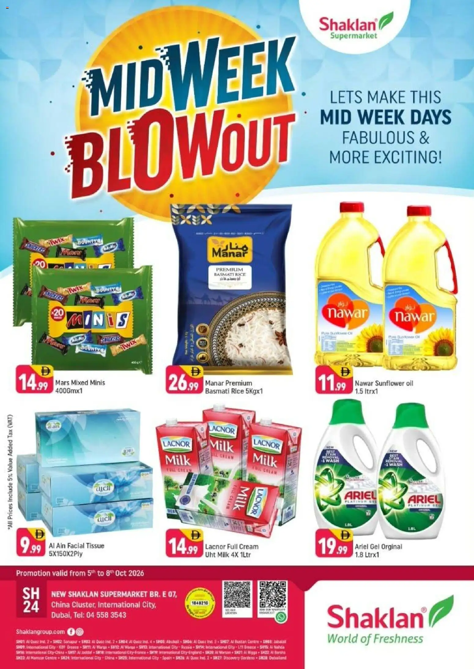 Shaklan Monday, October 5 Fresh Picks
