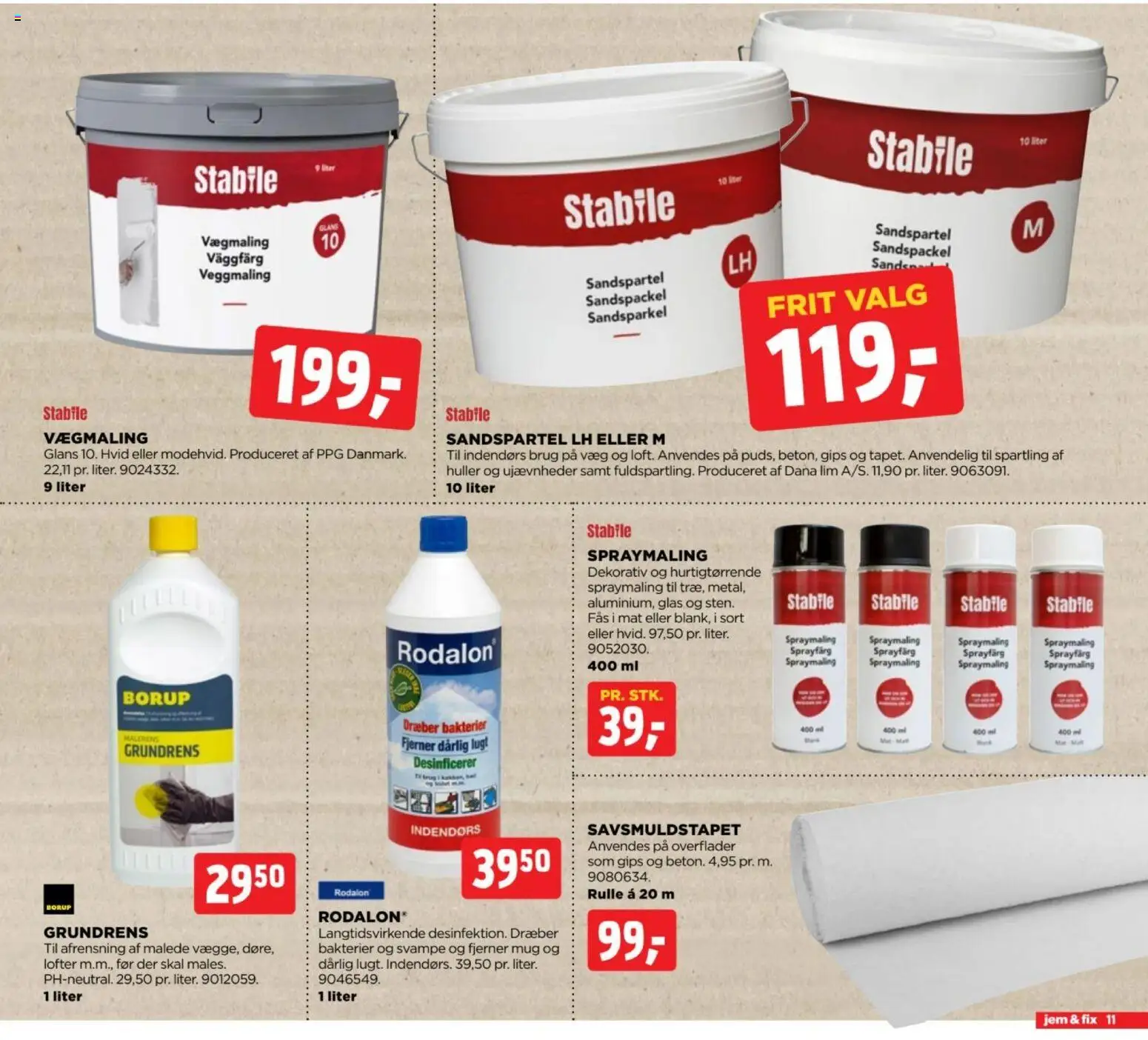Jem & fix tilbudsavis – gyldig fra 18/10/2026 | Side: 11 | Produkter: Svampe, Søm