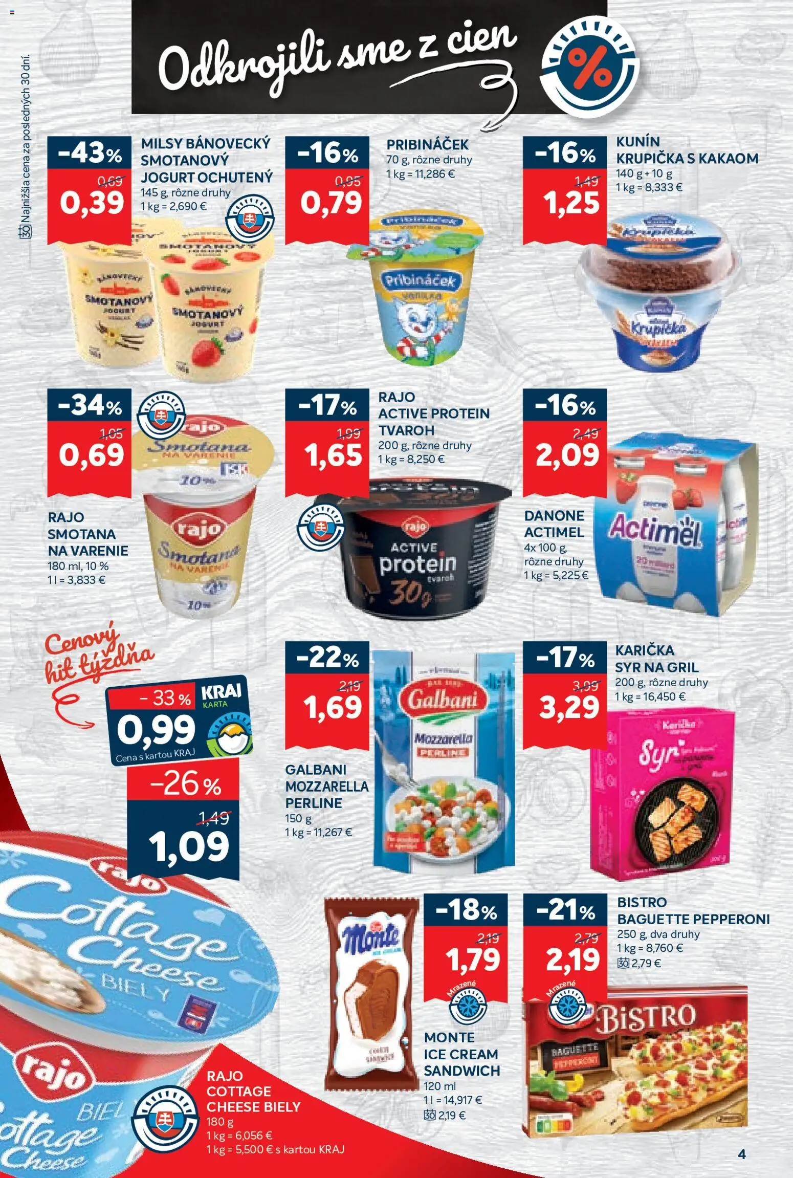 Nové Kraj akcie – leták je platný od 25.06.2026 | Strana: 6 | Produkty: Gril, Syr, Mozzarella, Protein