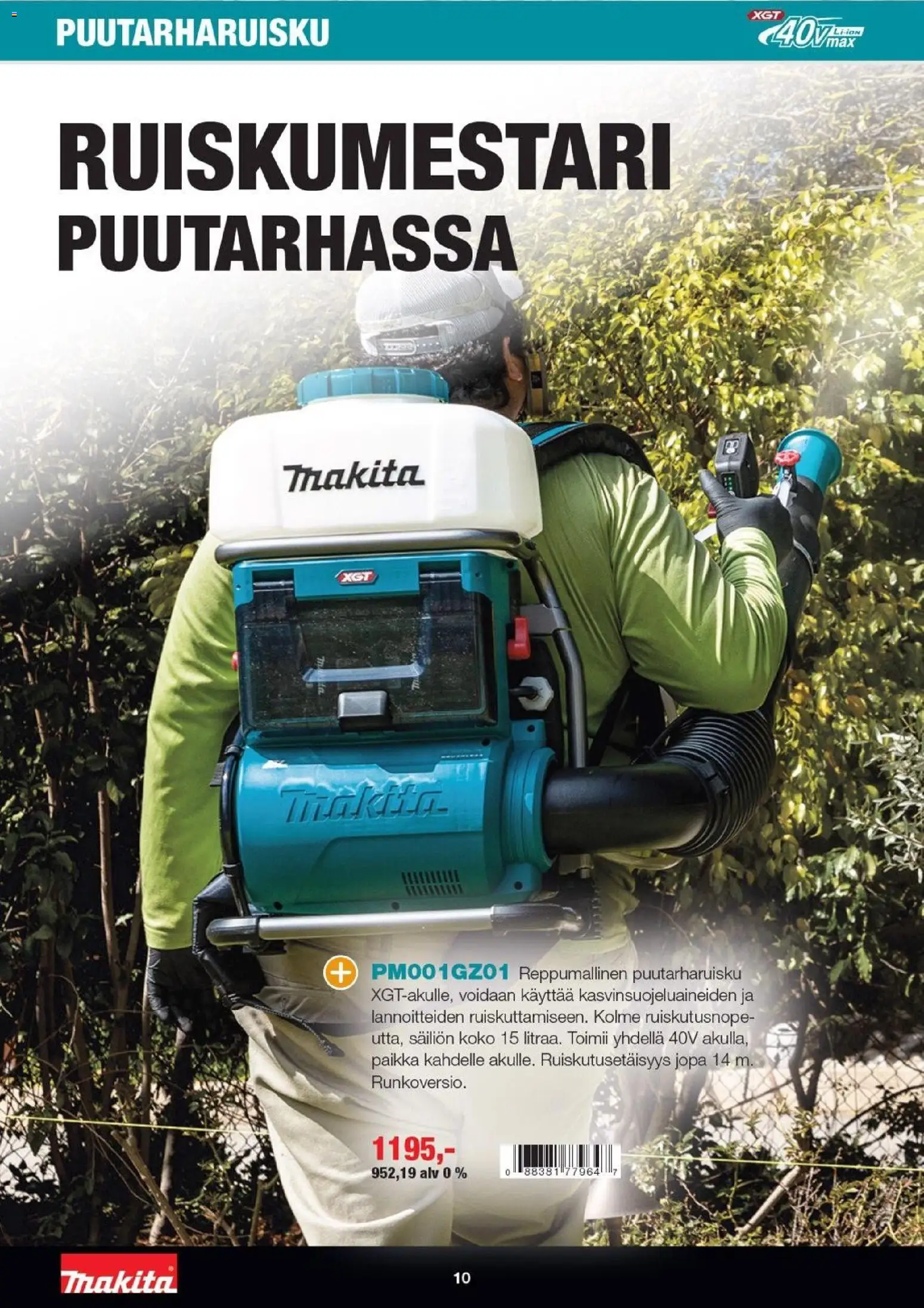 Makita tarjoukset - XGT esite 2026 – voimassa 07.04.2026 alkaen | Sivu: 10