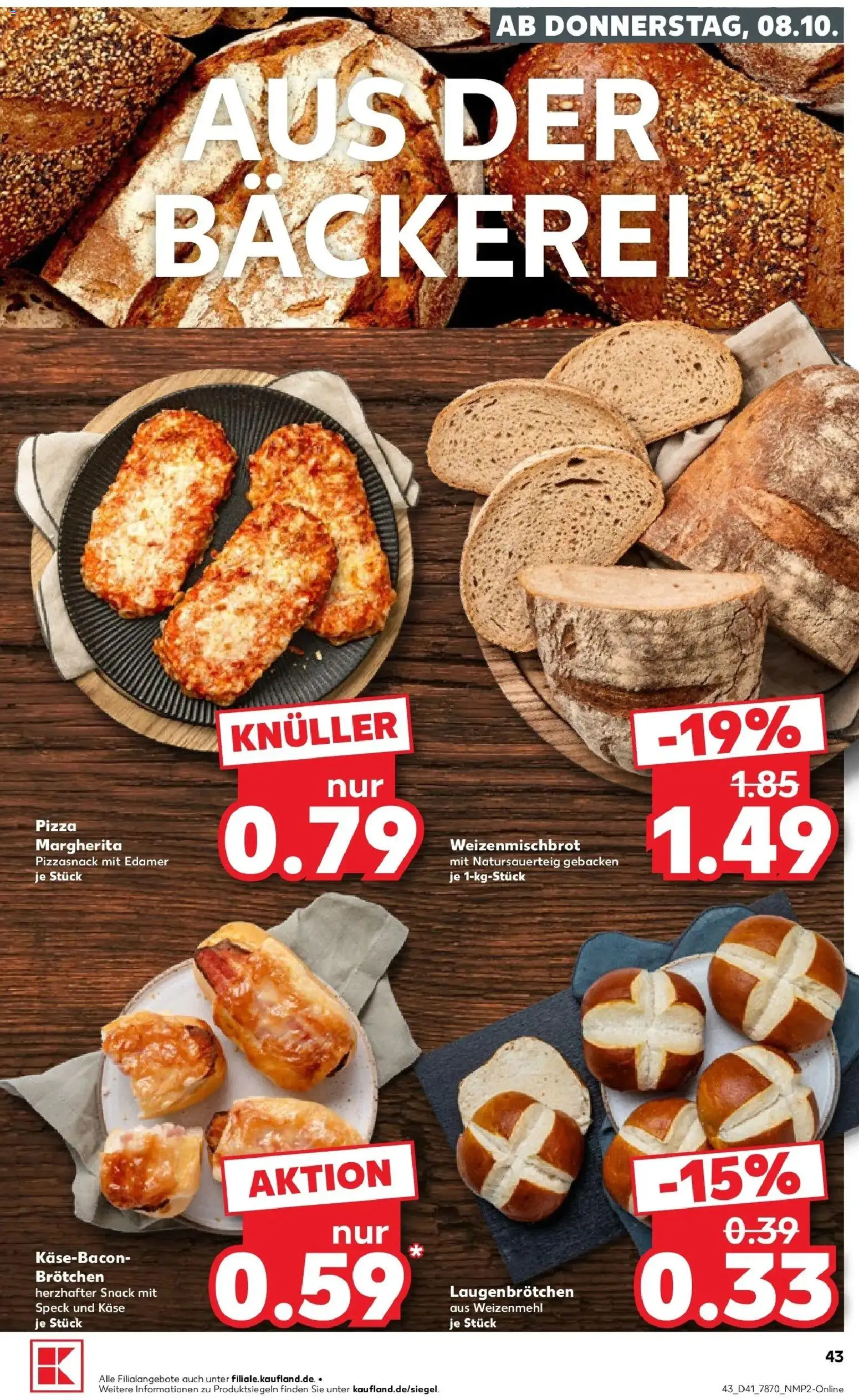 Prospekt Kaufland ab 05.10.2026 » Angebote Online zum Blättern | Seite: 53 | Produkte: Käse, Weizenmehl, Edamer, Pizza