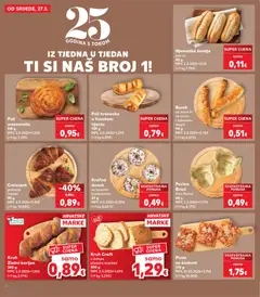Burek, sa sirom ili sa sirom i špinatom štapić 90 g - Pregled kataloga iz trgovine Kaufland, vrijedi od 27.05.2026 | Stranica: 6