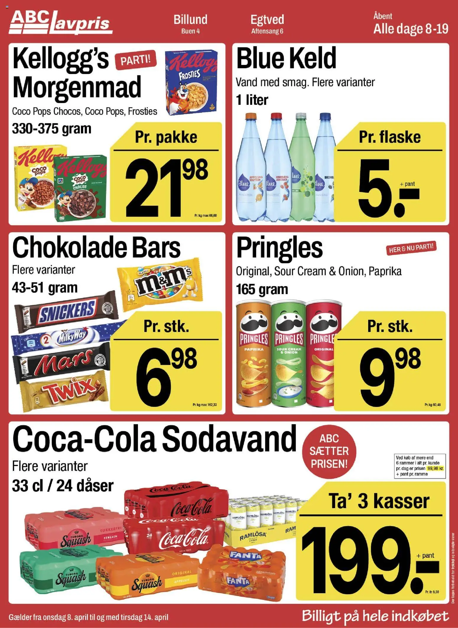 Abc Lavpris tilbudsavis – gyldig fra 08.04.2026 | Side: 6 | Produkter: Jordbær, Sodavand, Cola, Paprika