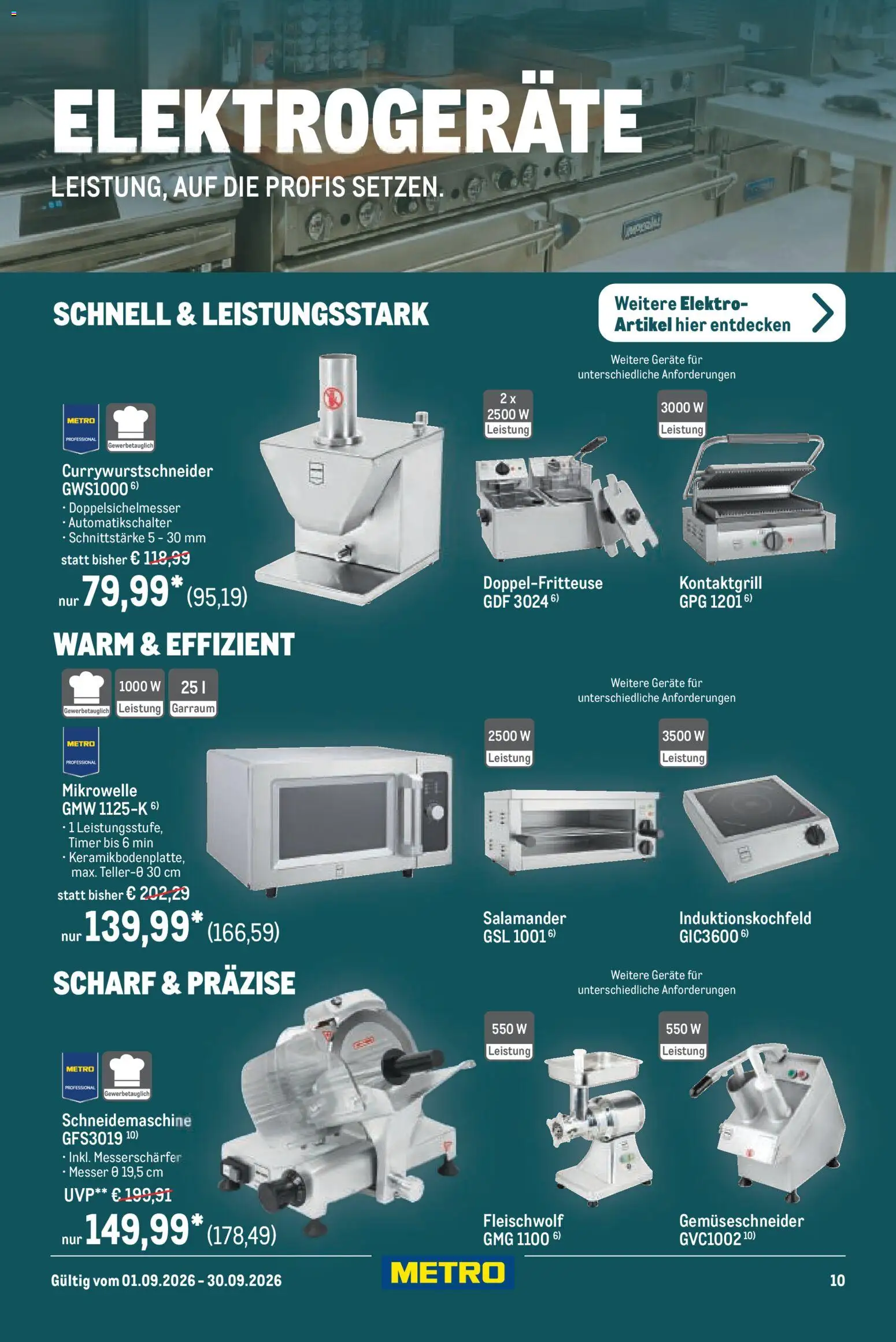 Metro Professional Non-Food Flyer – gültig ab 01.09.2026 | Seite: 10 | Produkte: Mikrowelle