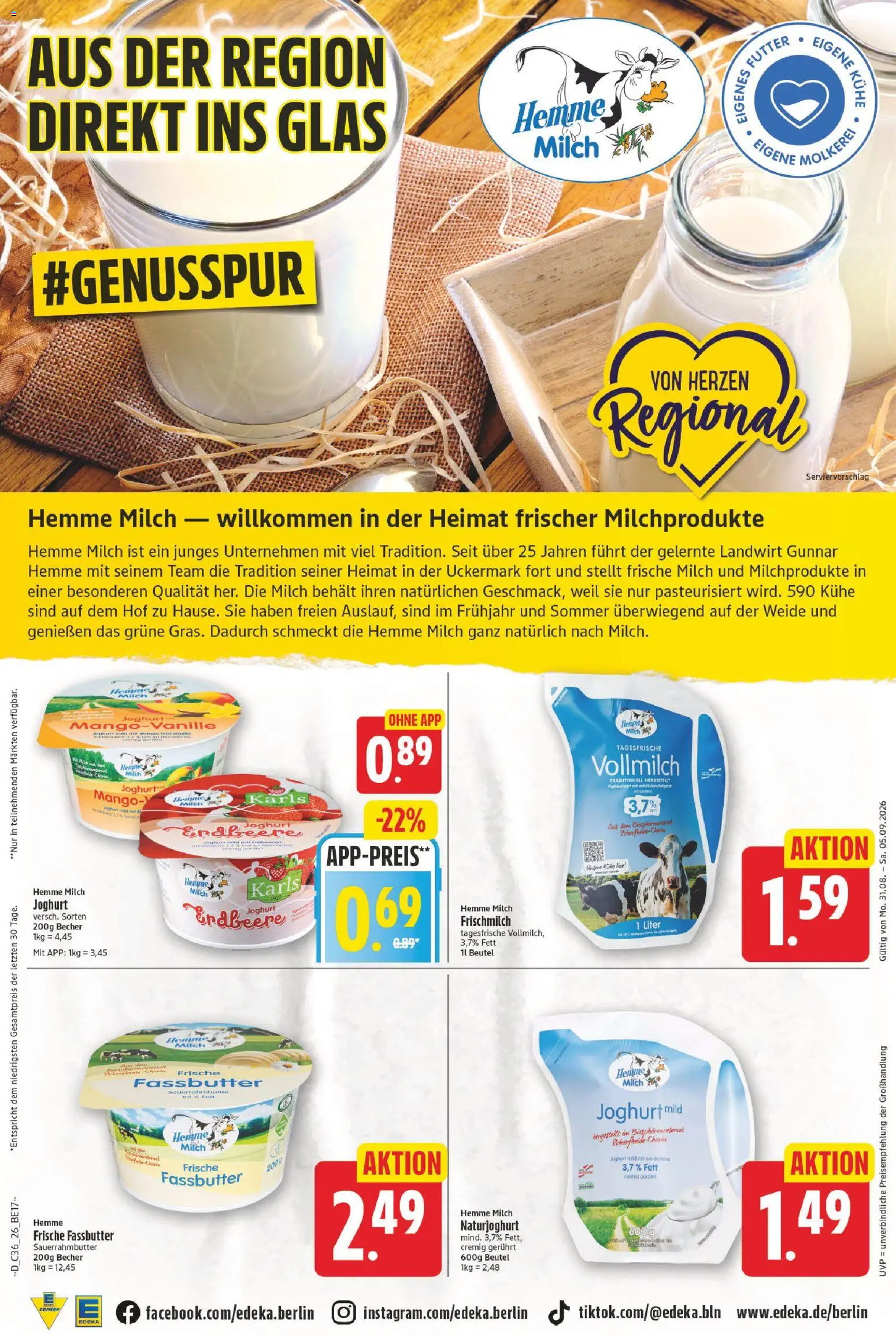 E center Prospekt – gültig ab 31.08.2026 | Seite: 28 | Produkte: Milch, Joghurt, Mango