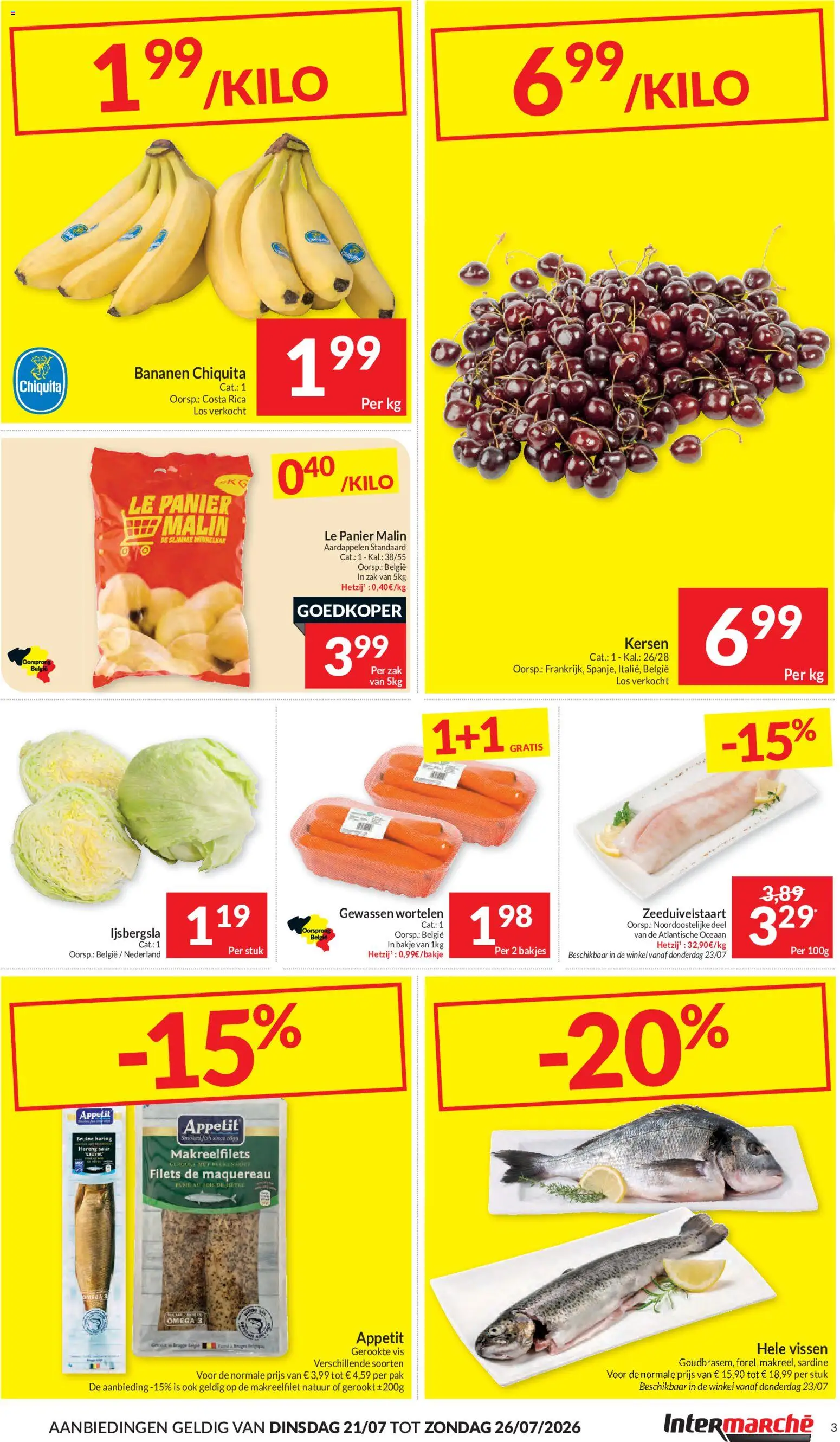 {H1} | Pagina: 3 | Producten: Vis, Zak, Kersen, Wortelen