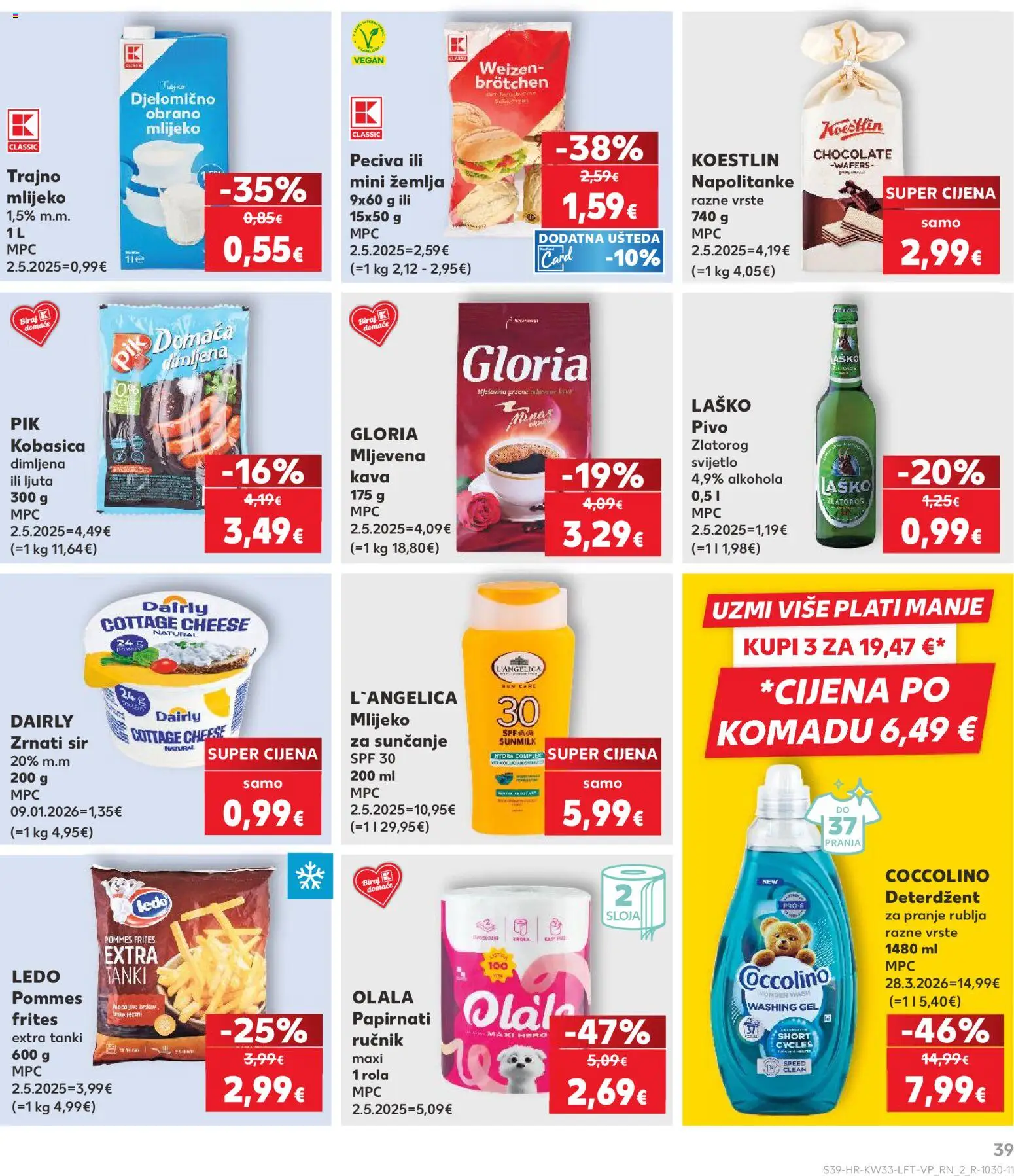 Kaufland katalog | vrijedi od 12.08.2026 | Stranica: 39 | Proizvodi: Zemlja, Mlijeko, Mlijeko za sunčanje, L'Angelica