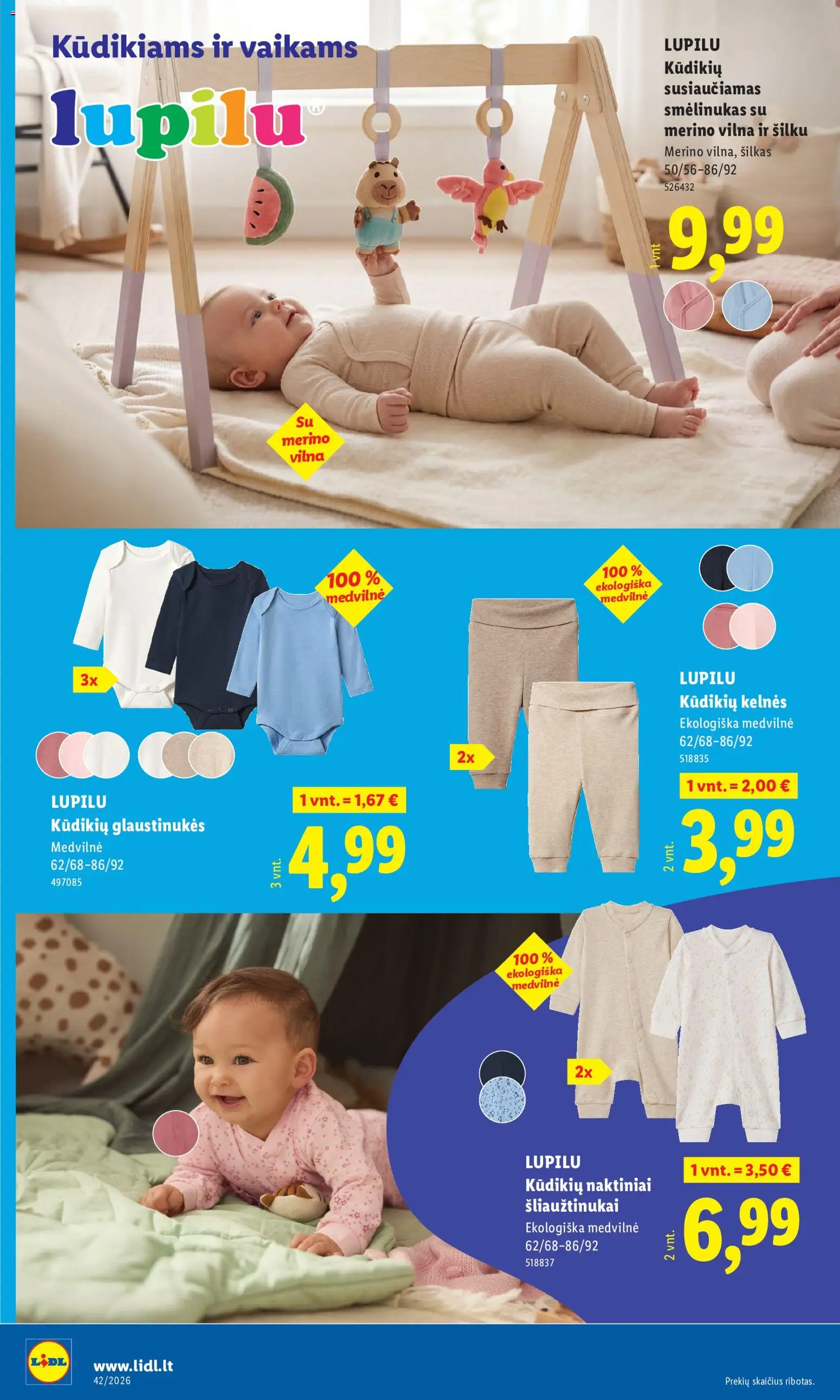 LIDL akcijos nuo 2026.10.12 | Puslapis: 6 | Prekių: Naktiniai, Kelnes