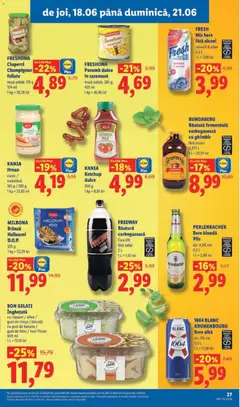 Ofertele Lidl valabile de la 15.06.2026 | Pagină: 27 | Produse: Brânză, Fistic, Nuci, Zahăr