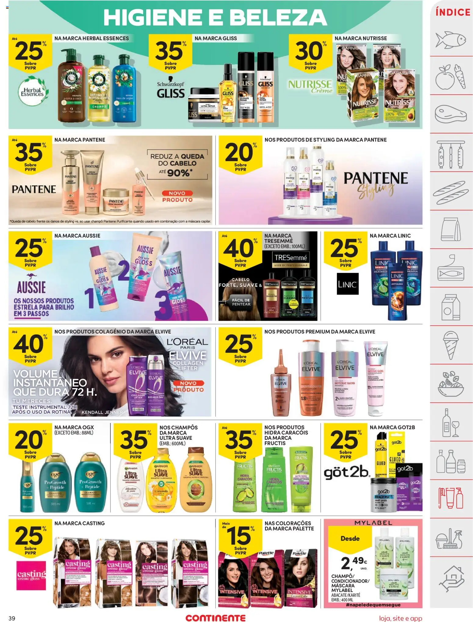 Continente folheto │ válido de 26.05.2026 | Página: 39 | Produtos: Gloss, Casting creme gloss, Abacate, Creme