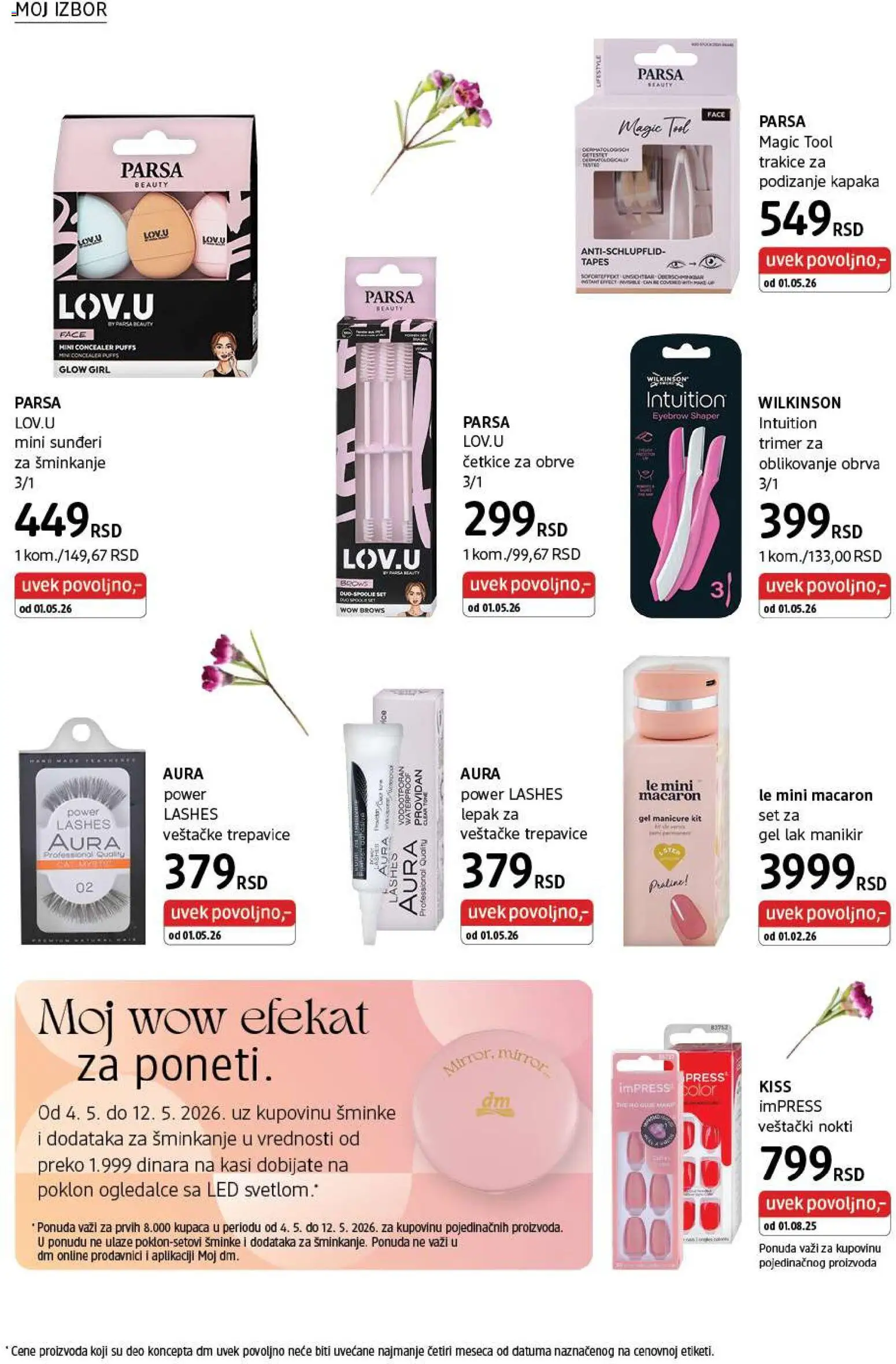 DM Drogerie katalog - važi od 01.05.2026 | Strana: 8 | Proizvode: Veštačke trepavice, Trimer