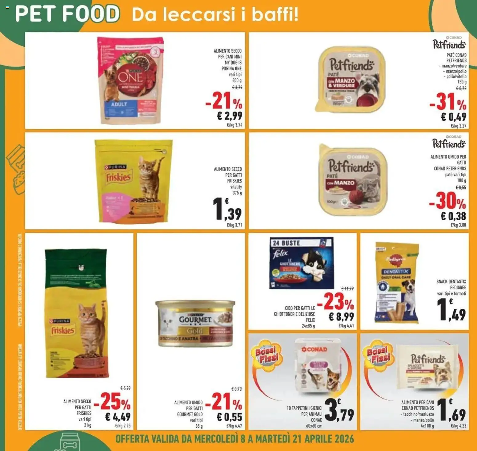 Volantino Conad del 08.04.2026 | Pagina: 30 | Prodotti: Paté, Manzo, Verdure