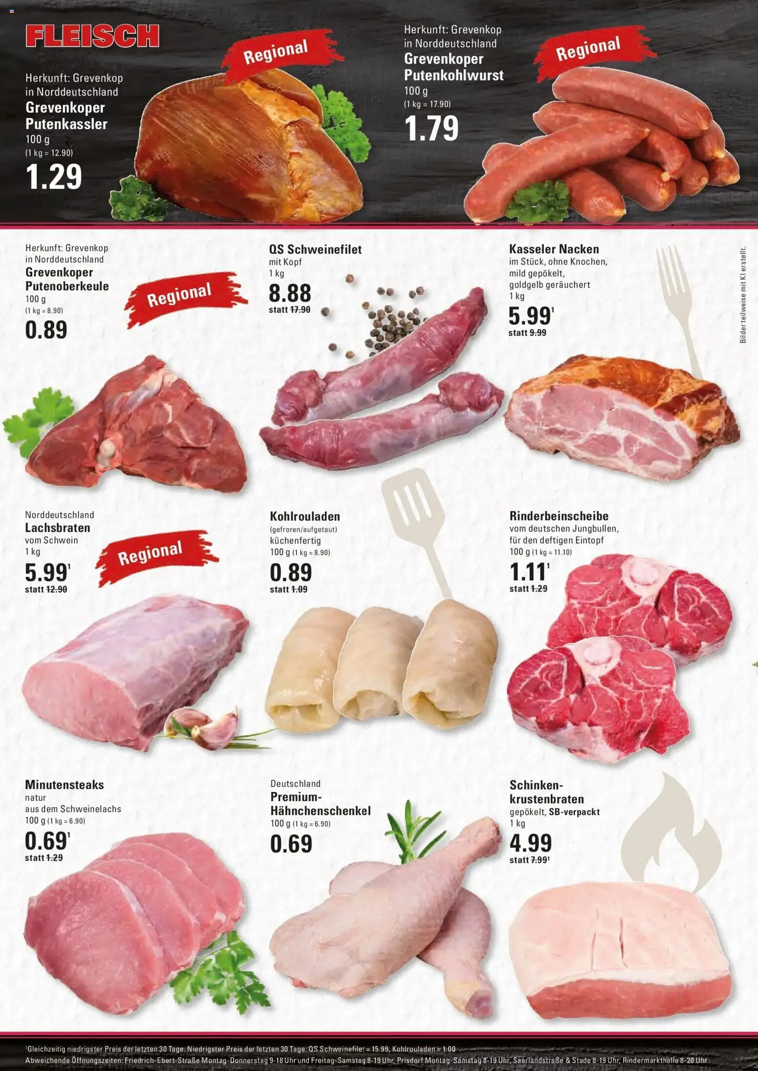 Edeka Prospekt Hamburg (ab 19.10.2026) » Angebote Online | Seite: 4 | Produkte: Hahnchenschenkel, Schweinefilet, Schinken, Uhr