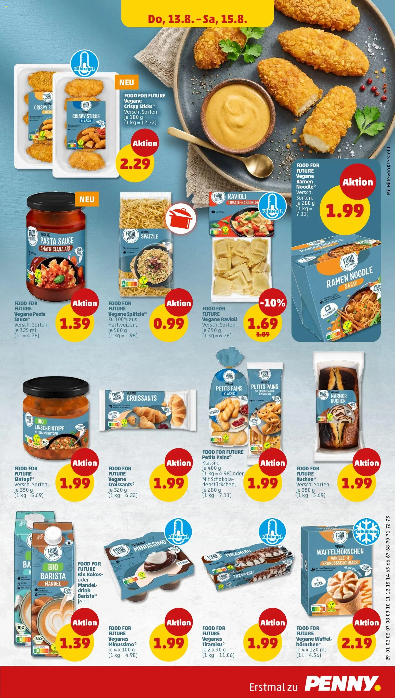 Penny Prospekt – gültig ab 10.08.2026 | Seite: 33 | Produkte: Vanille, Pasta, Kuchen