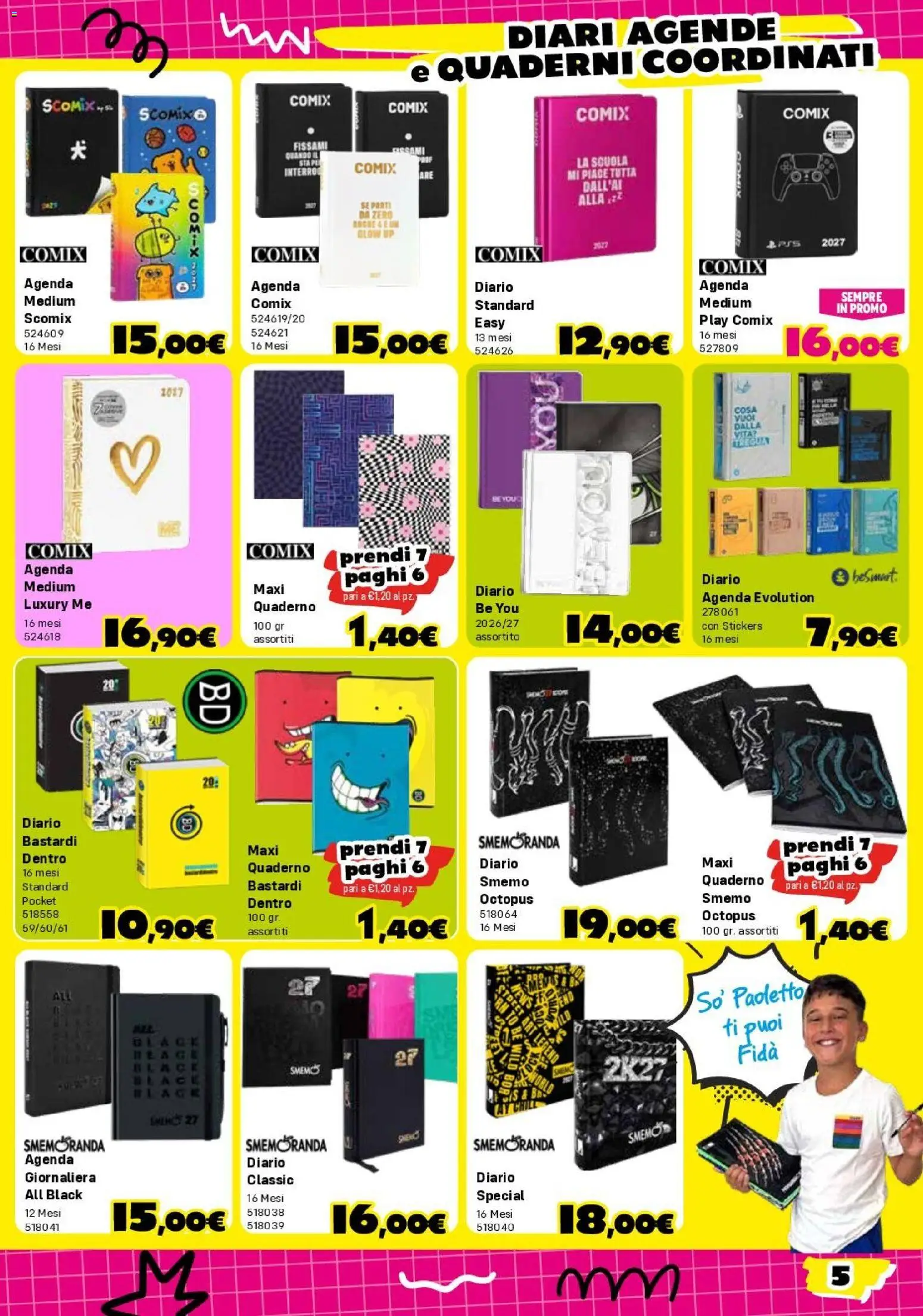 Volantino Orizzonte del 30/07/2026 | Pagina: 5 | Prodotti: Quaderno