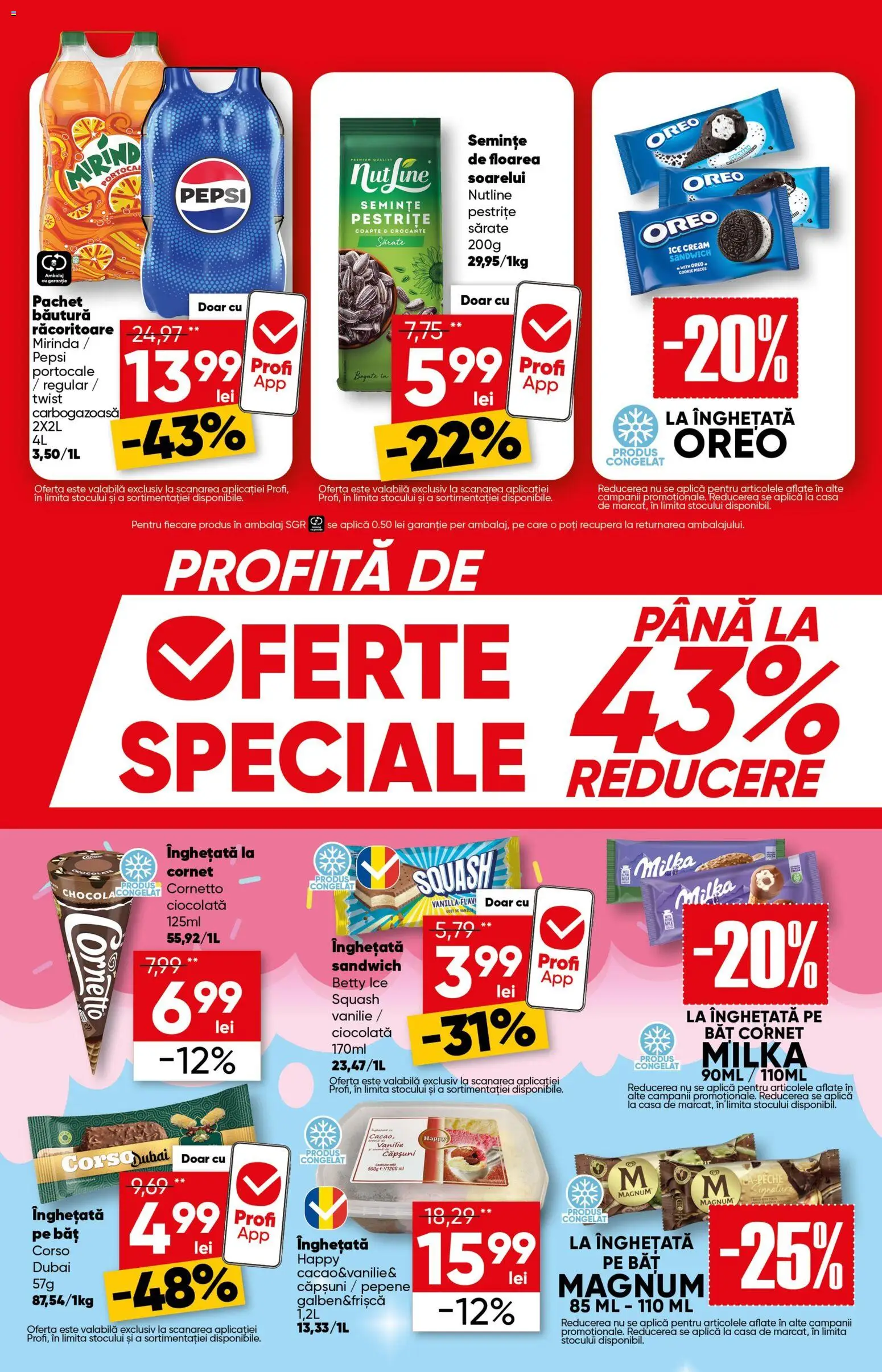 Noul catalog Profi – valabil de la 24.06.2026 | Pagină: 3 | Produse: Semințe, Portocale, Căpșuni, Înghețată