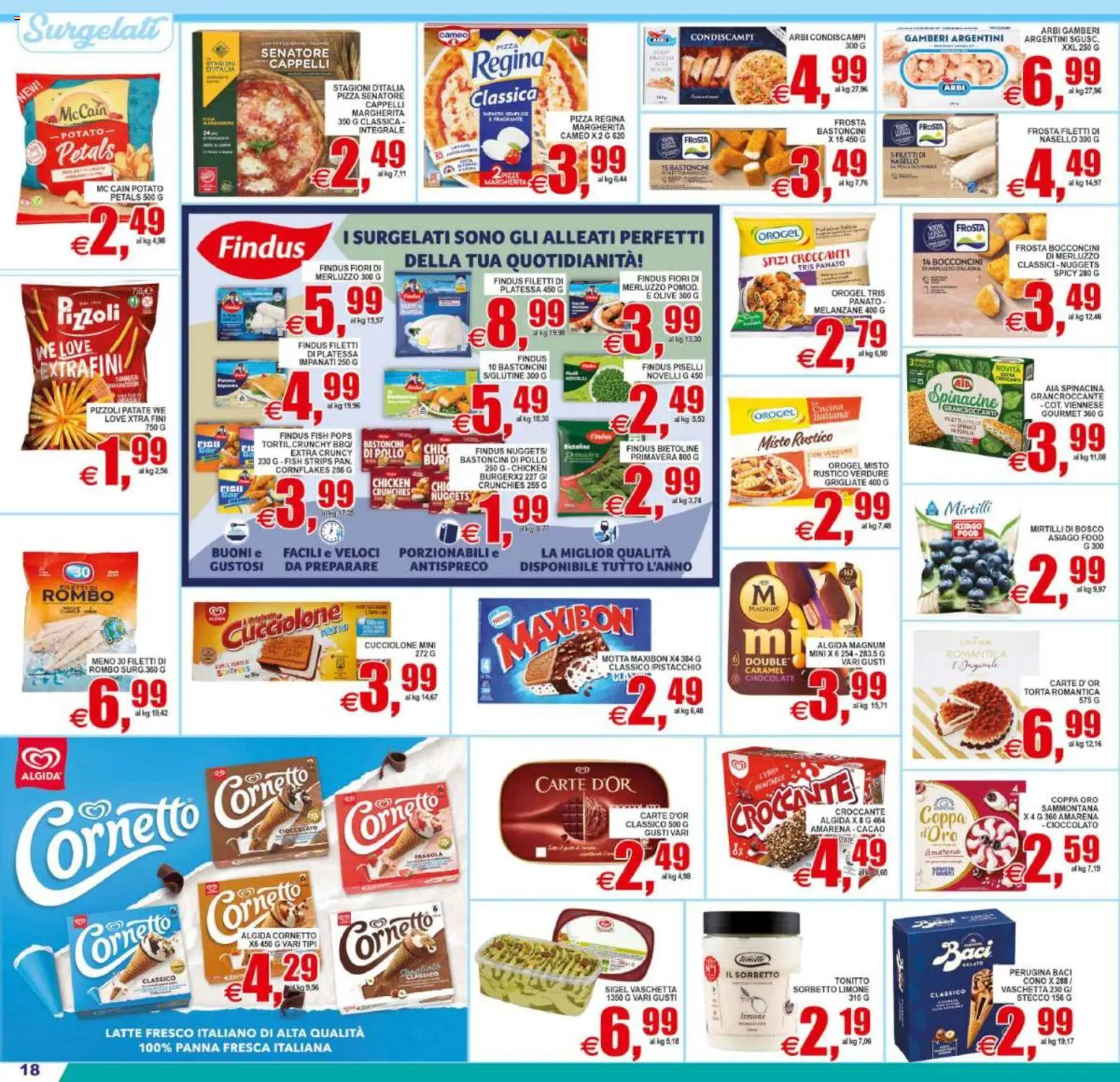 Volantino Pewex del 31/07/2026 | Pagina: 18 | Prodotti: Gamberi, Sorbetto, Torta, Nasello
