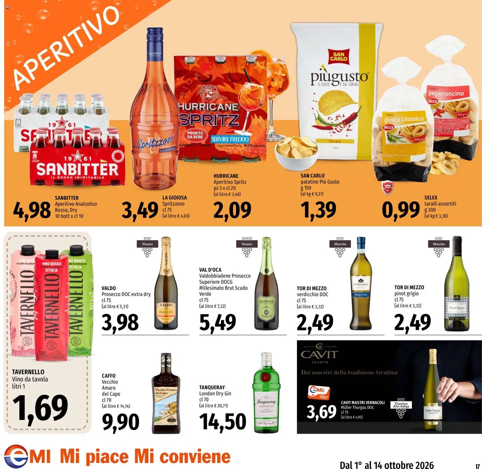 Volantino EMI del 01/10/2026 | Pagina: 17 | Prodotti: Patatine, Taralli, Vino rosso, Aperitivo