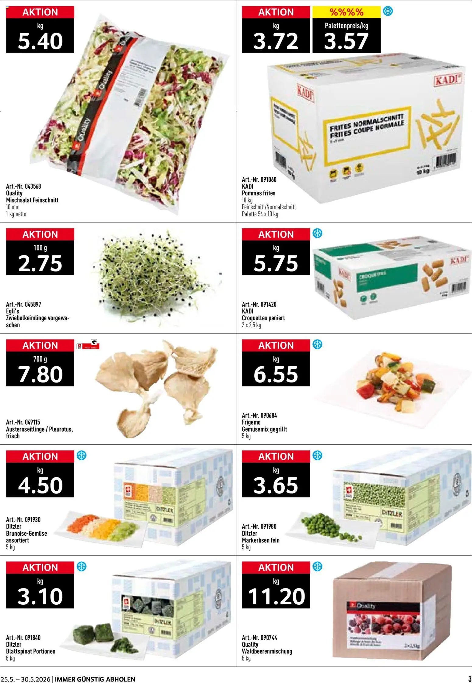Prodega aktionen – gültig ab 25.05.2026 | Seite: 3 | Produkte: Pommes Frites