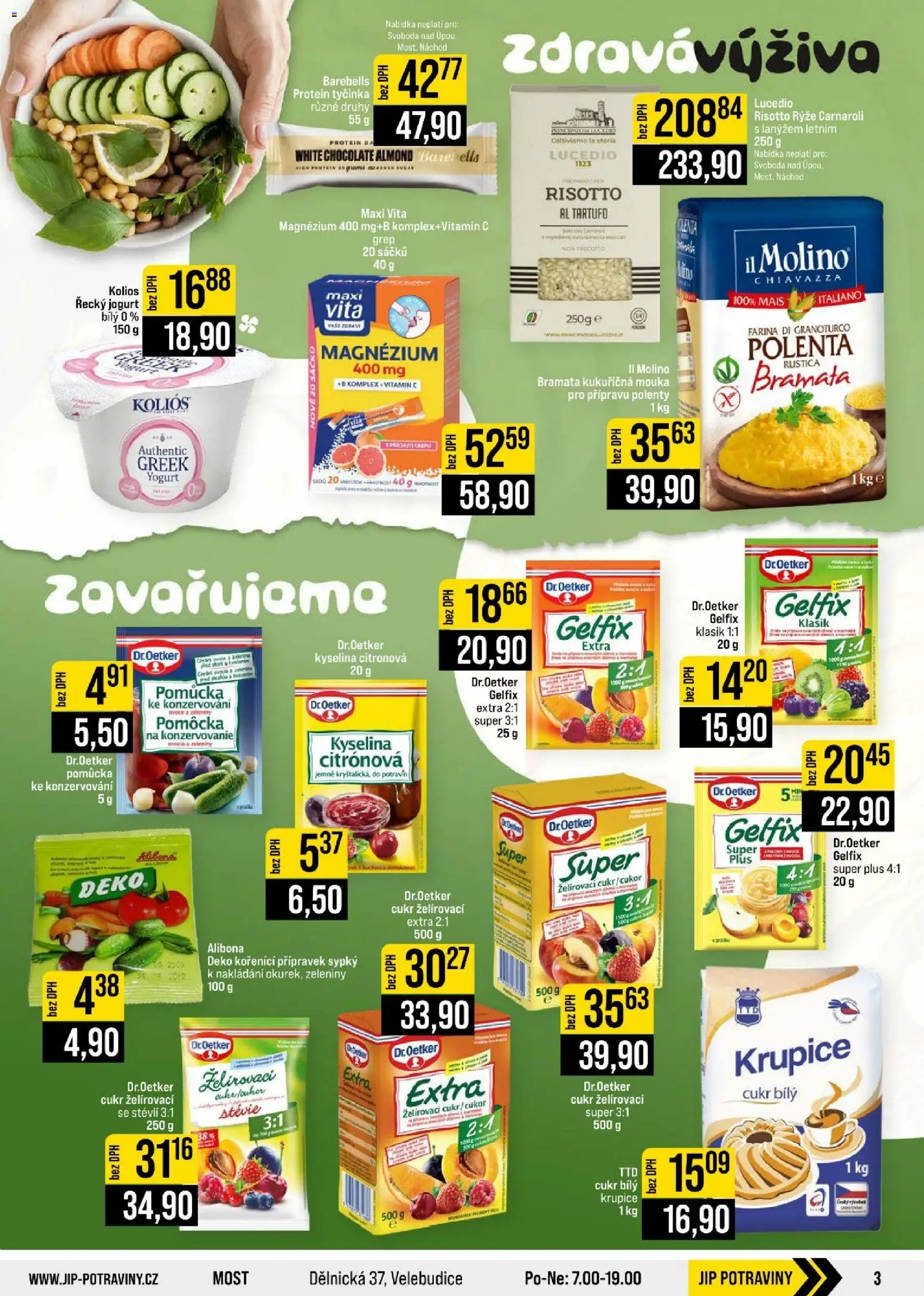Jip leták - Cash & Carry od 12.08.2026 | Strana: 3 | Produkty: Rýže, Želírovací cukr, Gelfix, Polenta