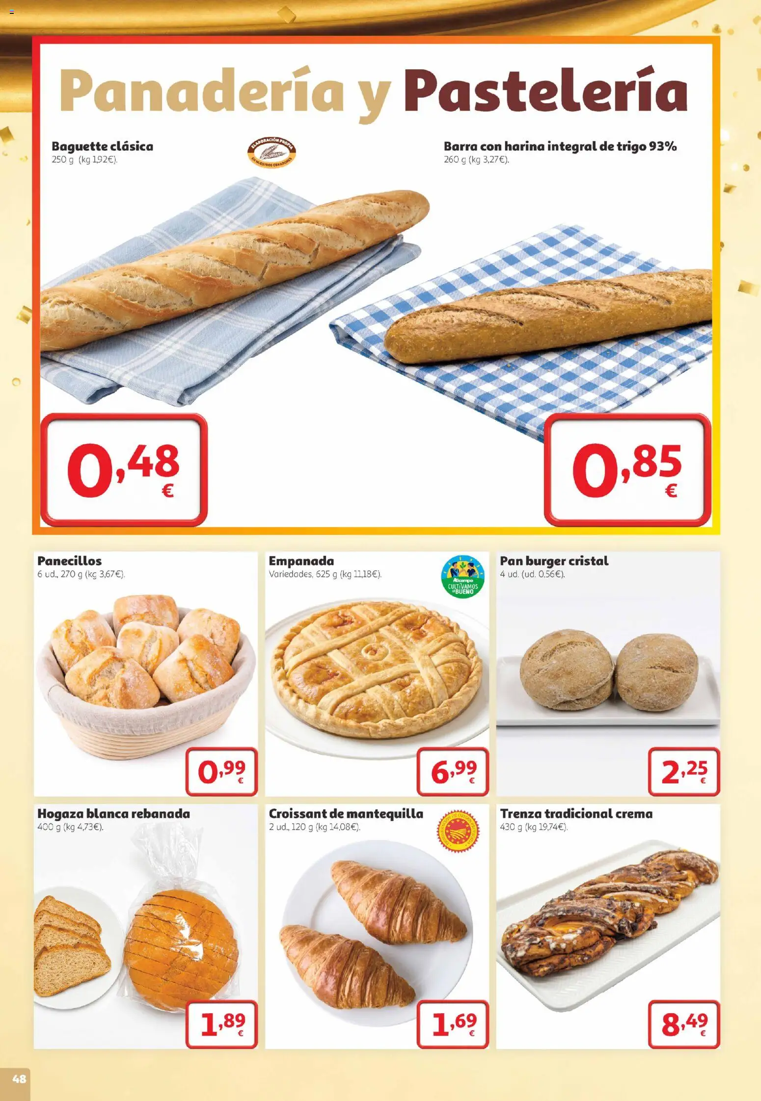 Alcampo folleto Telde │ válido desde el 22/10/2026 | Página: 48 | Productos: Harina, Crema, Panadería, Mantequilla