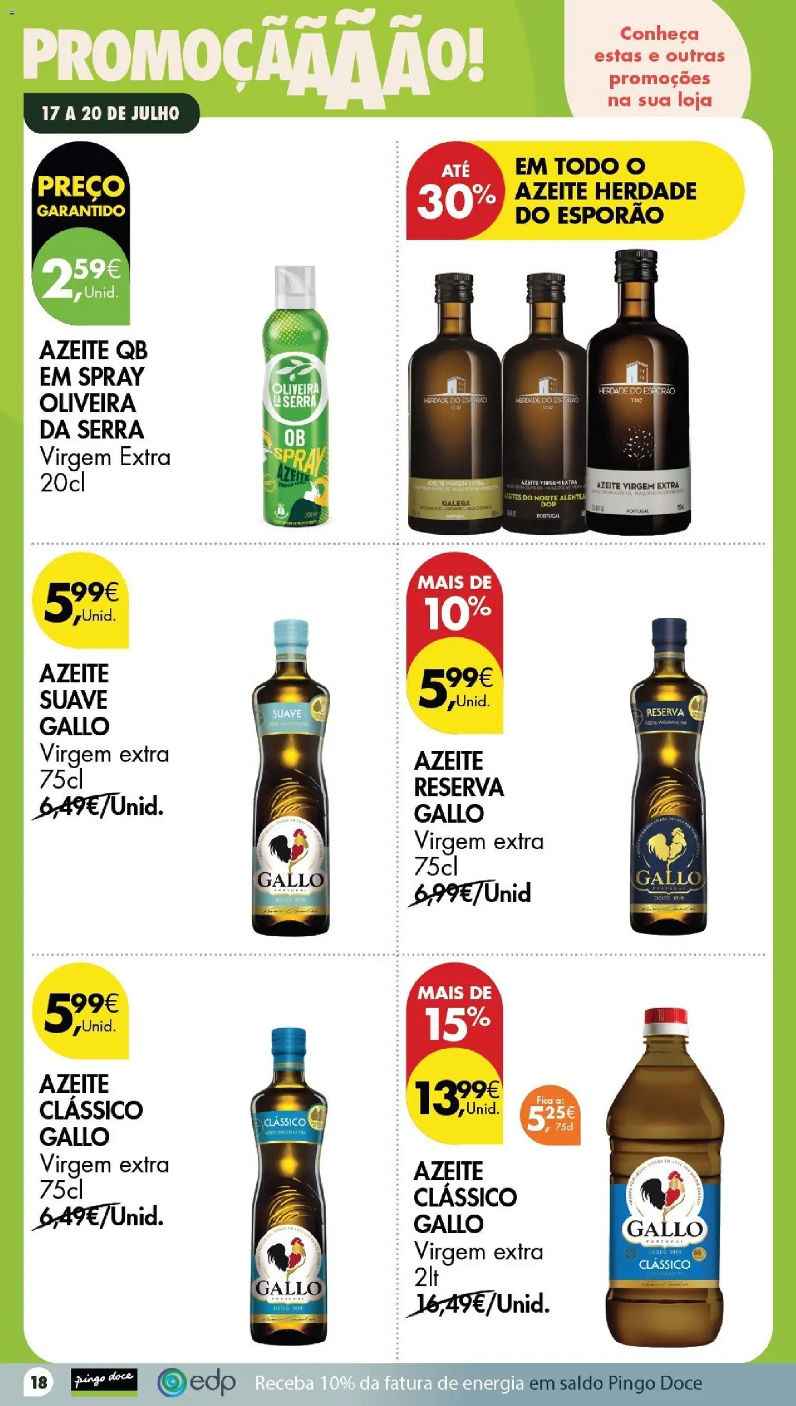 Pingo Doce Poupe este Fim de Semana │ válido de 17/07/2026 | Página: 16 | Produtos: Azeite
