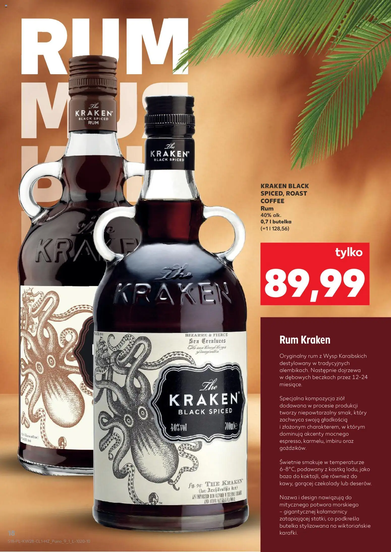 Kaufland Polsko leták - Barek od 09.07.2026 | Strana: 18 | Produkty: Rum, Rum Kraken