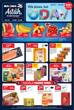 Maxima kliendilehe eelvaade alates 25.08.2026