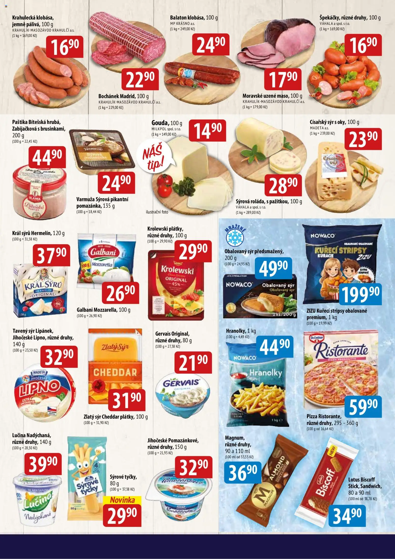 BALA velký leták Holba + od 16.09.2026 | Strana: 3 | Produkty: Pizza, Hranolky, Cheddar, Lotus